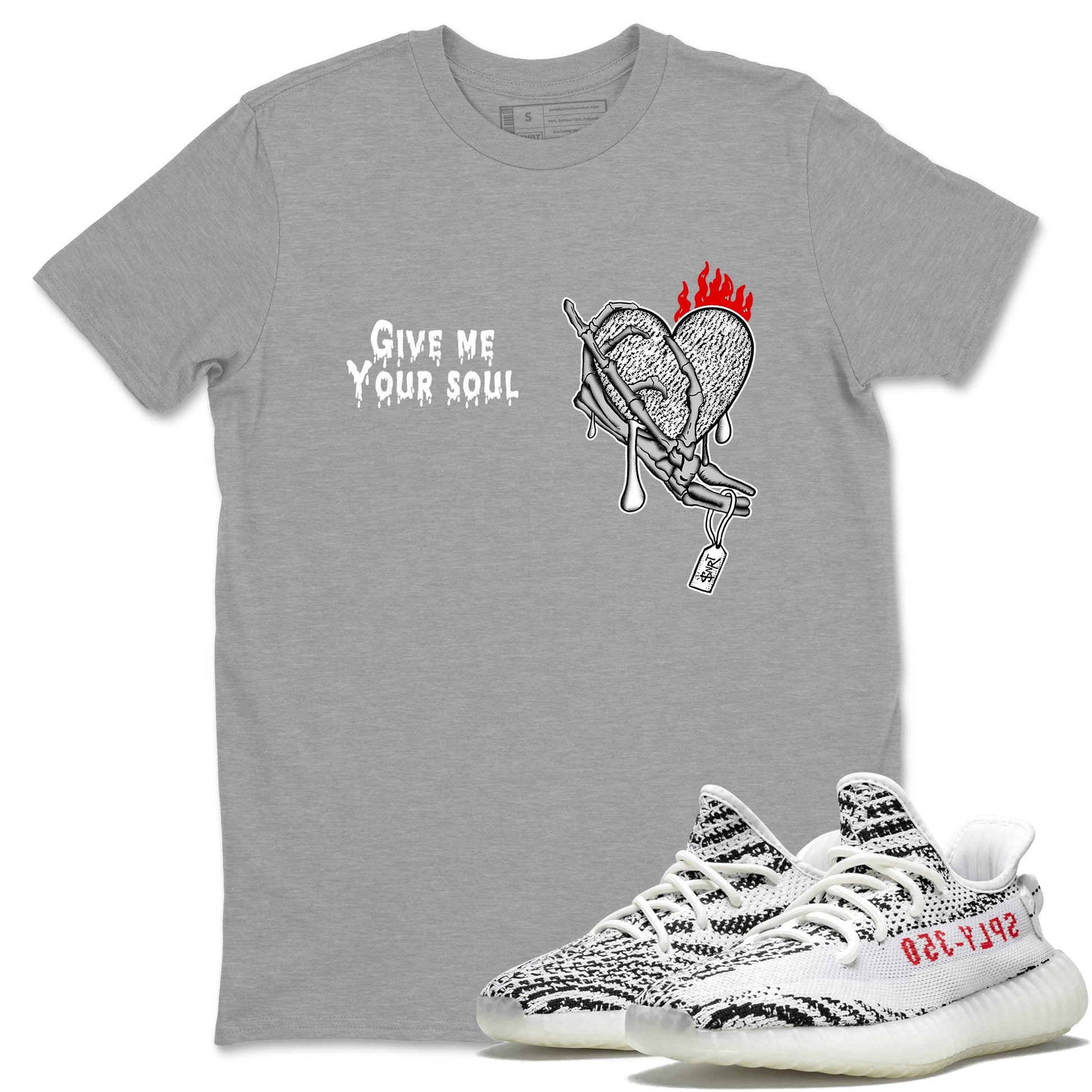 Give Me Your Soul Sneaker Tees - Yeezy 350 Zebra