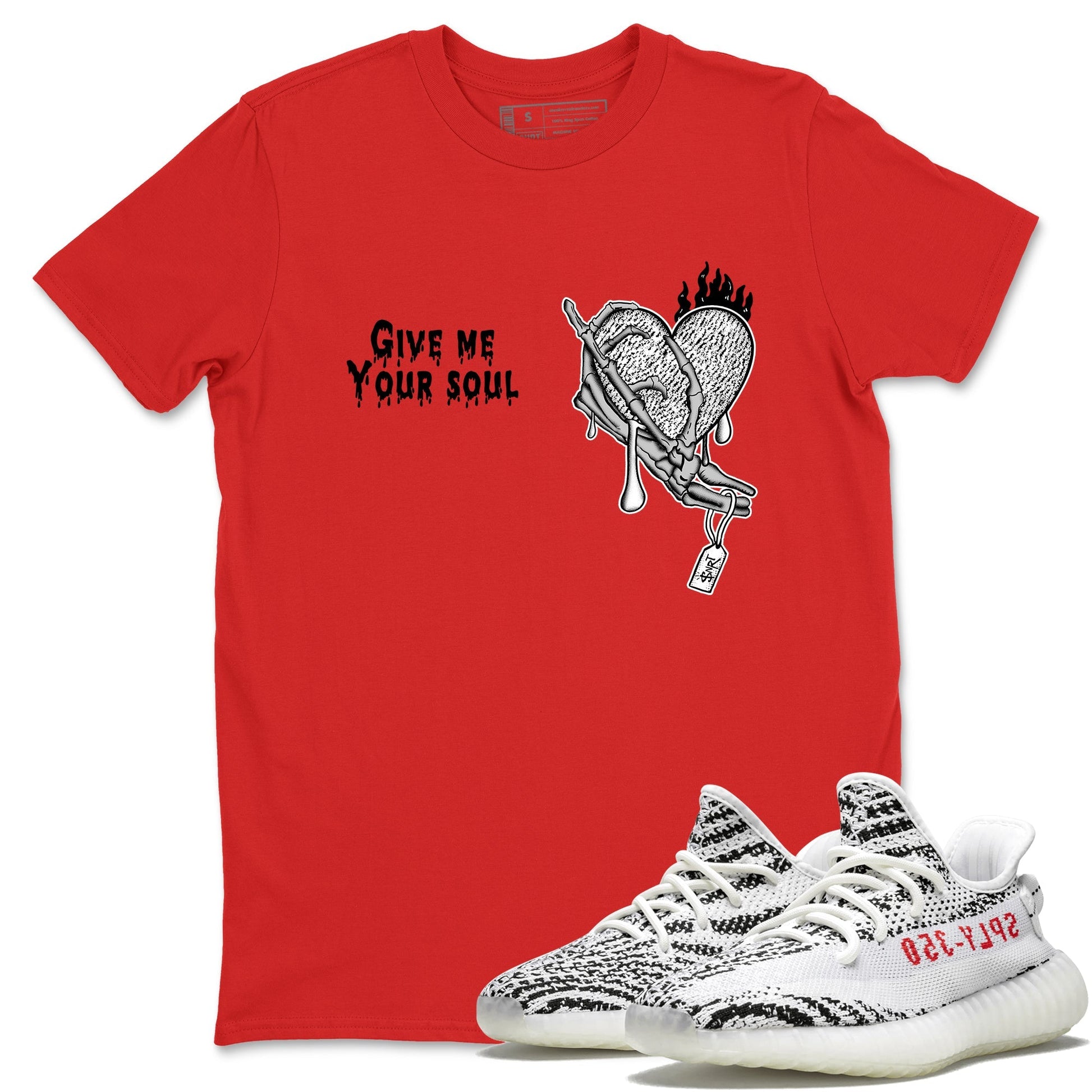 Give Me Your Soul Sneaker Tees - Yeezy 350 Zebra