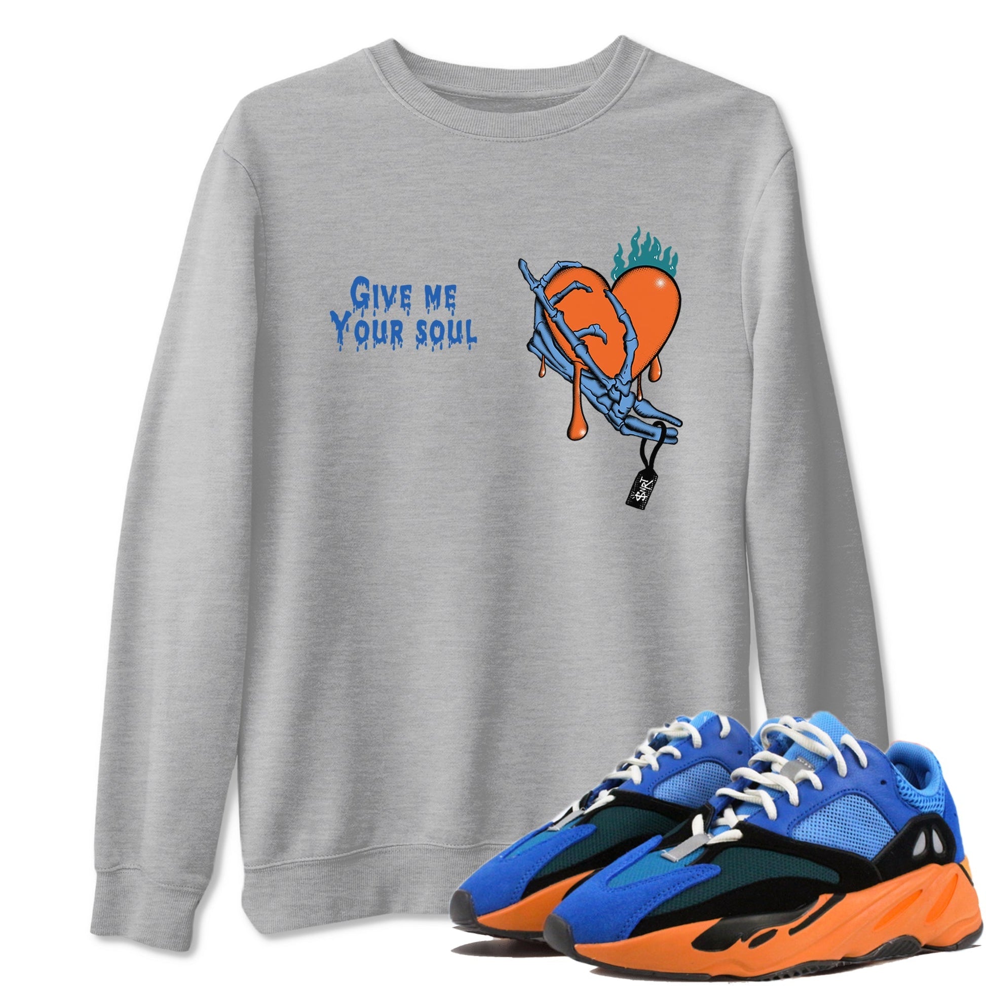 Give Me Your Soul Sneaker Tees - Yeezy 700 Bright Blue