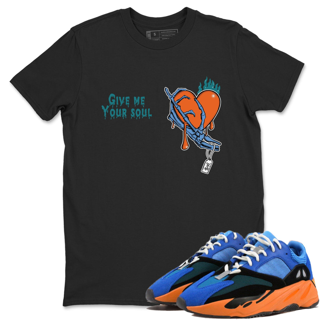 Give Me Your Soul Sneaker Tees - Yeezy 700 Bright Blue