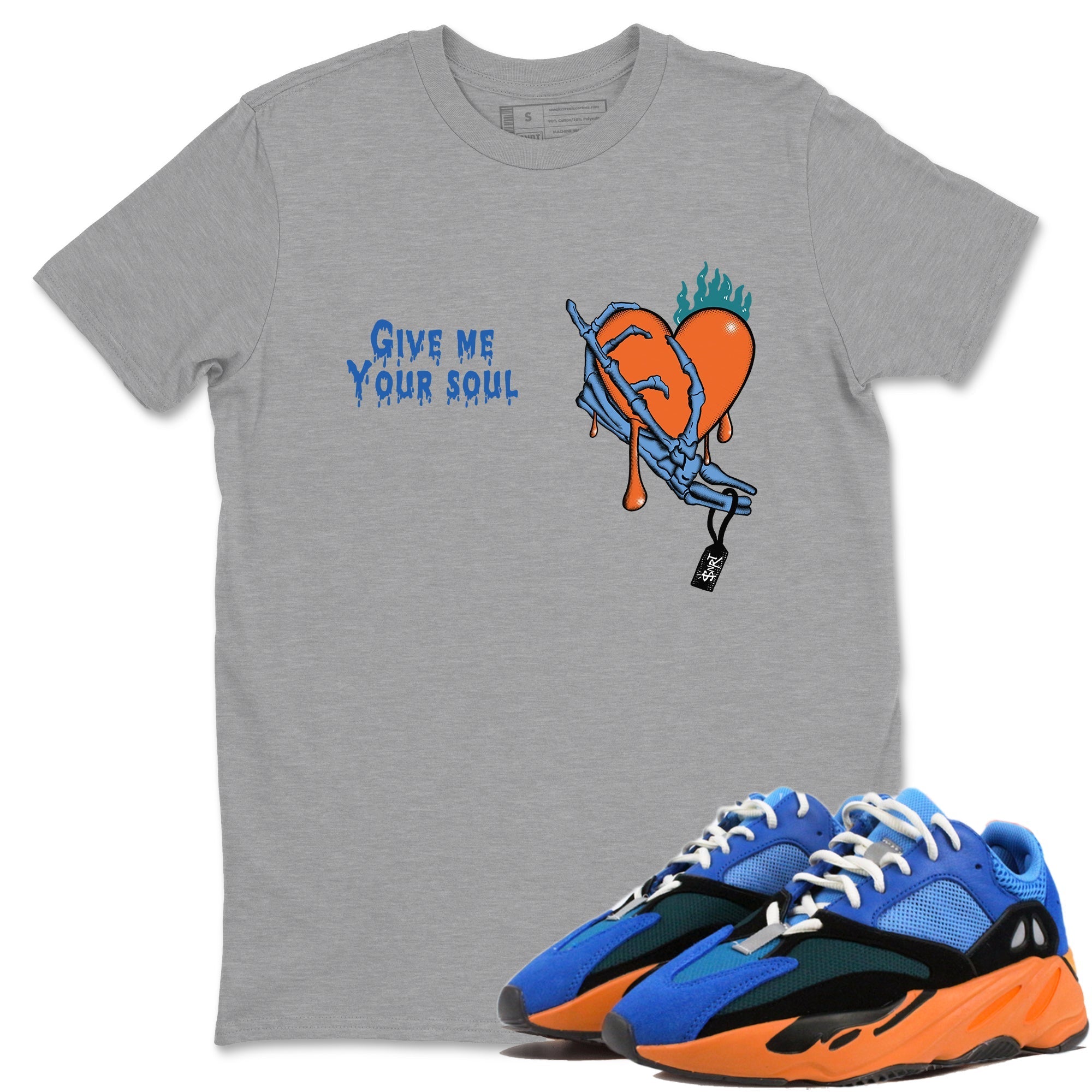 Give Me Your Soul Sneaker Tees - Yeezy 700 Bright Blue