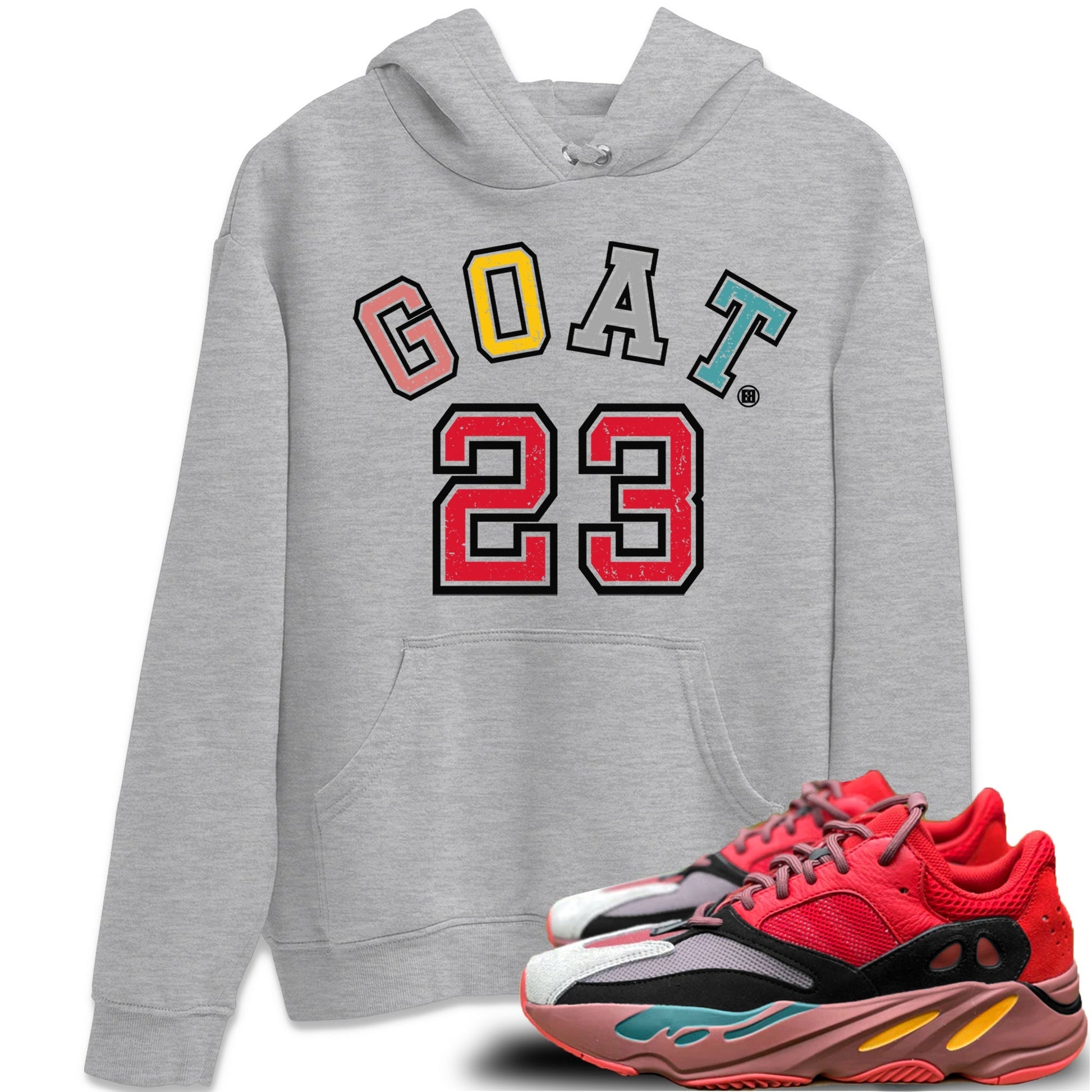 Goat 23 Unisex Tops - Yeezy 700 Hi-Res Red