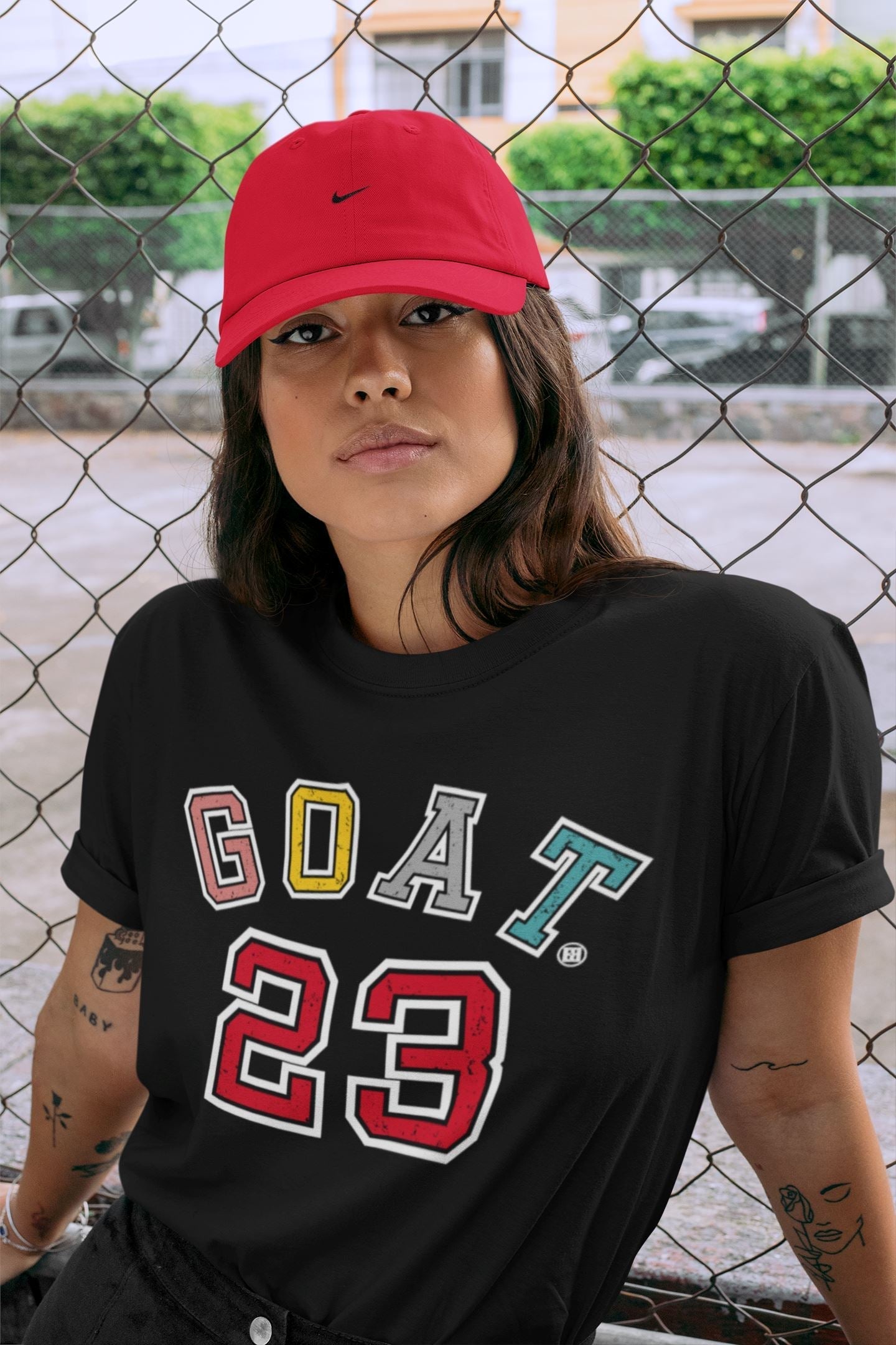 Goat 23 Unisex Tops - Yeezy 700 Hi-Res Red