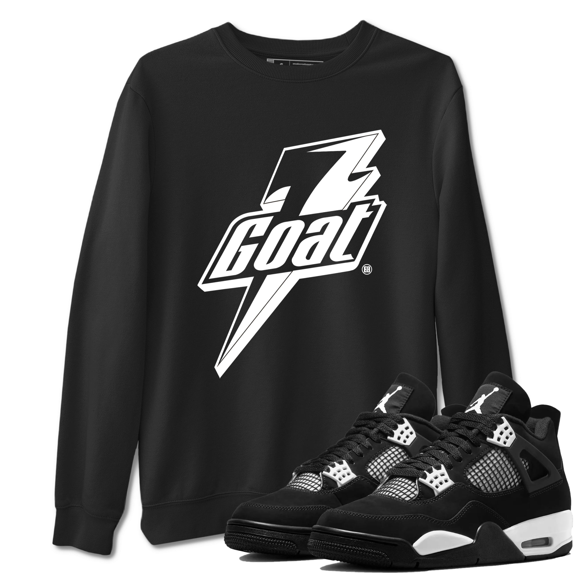 Goat Sneaker Tees - Air Jordan 4 White Thunder