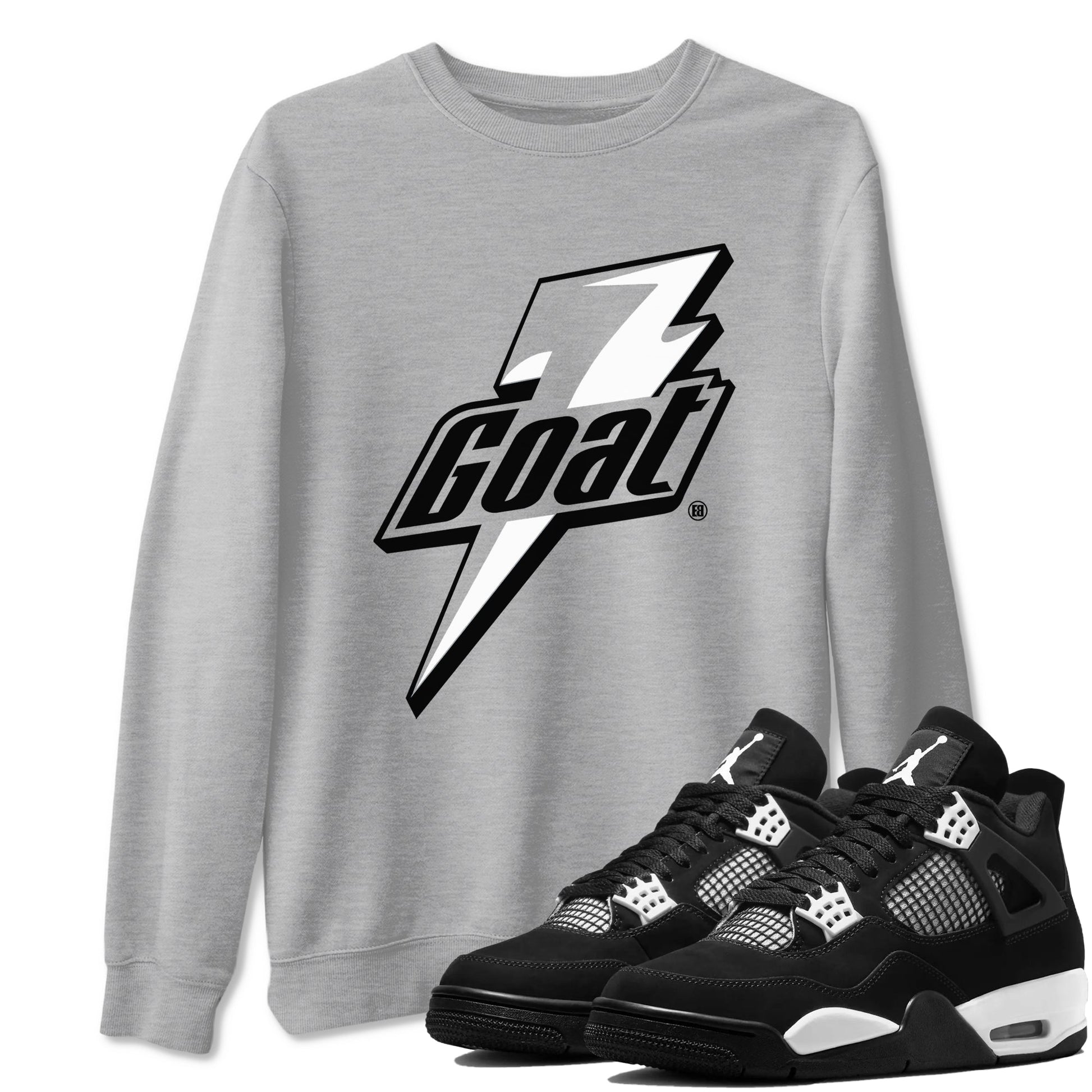 Goat Sneaker Tees - Air Jordan 4 White Thunder