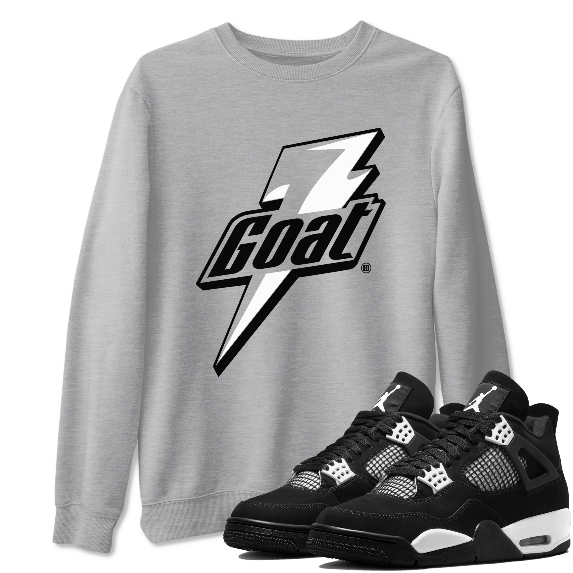 Goat Sneaker Tees - Air Jordan 4 White Thunder