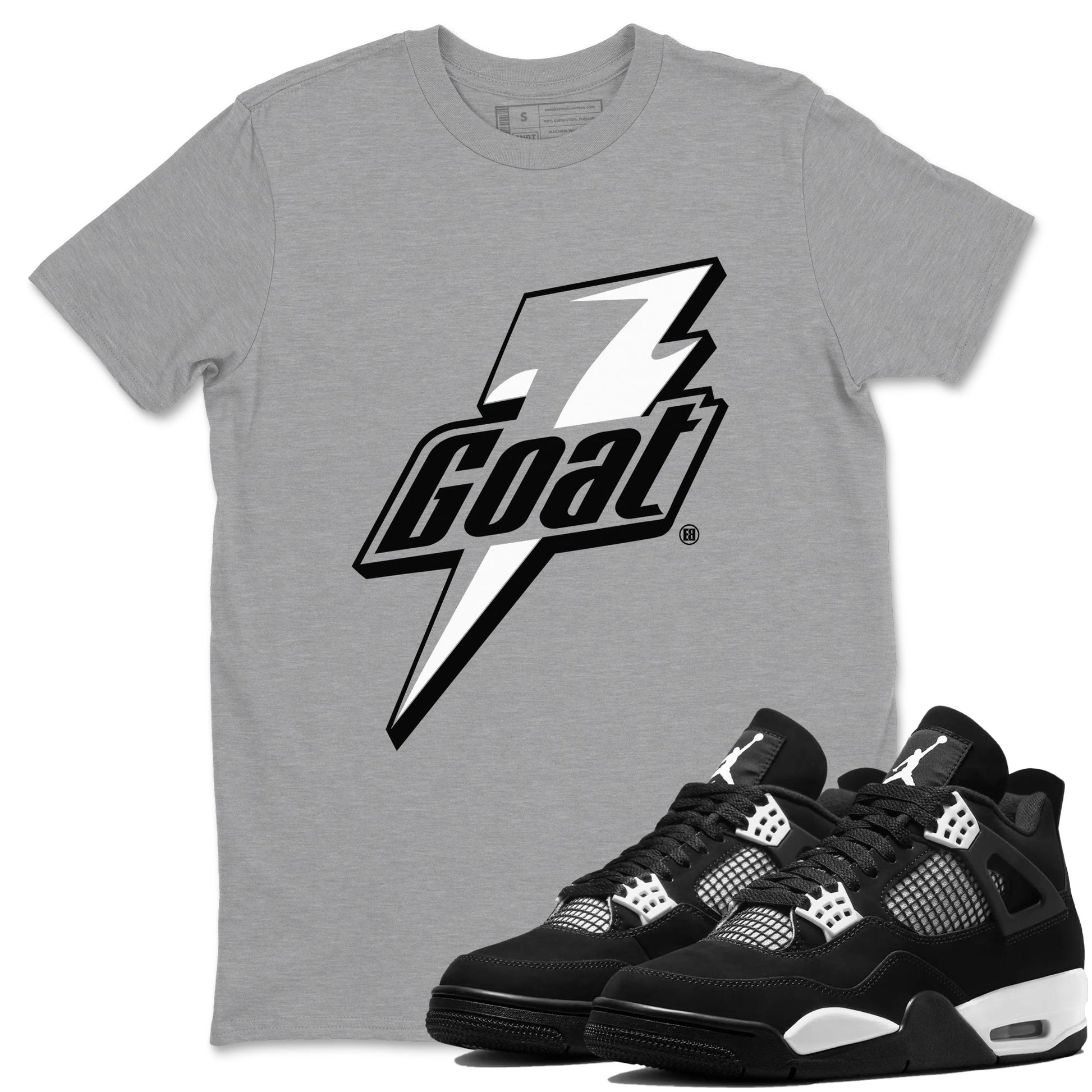 Goat Sneaker Tees - Air Jordan 4 White Thunder