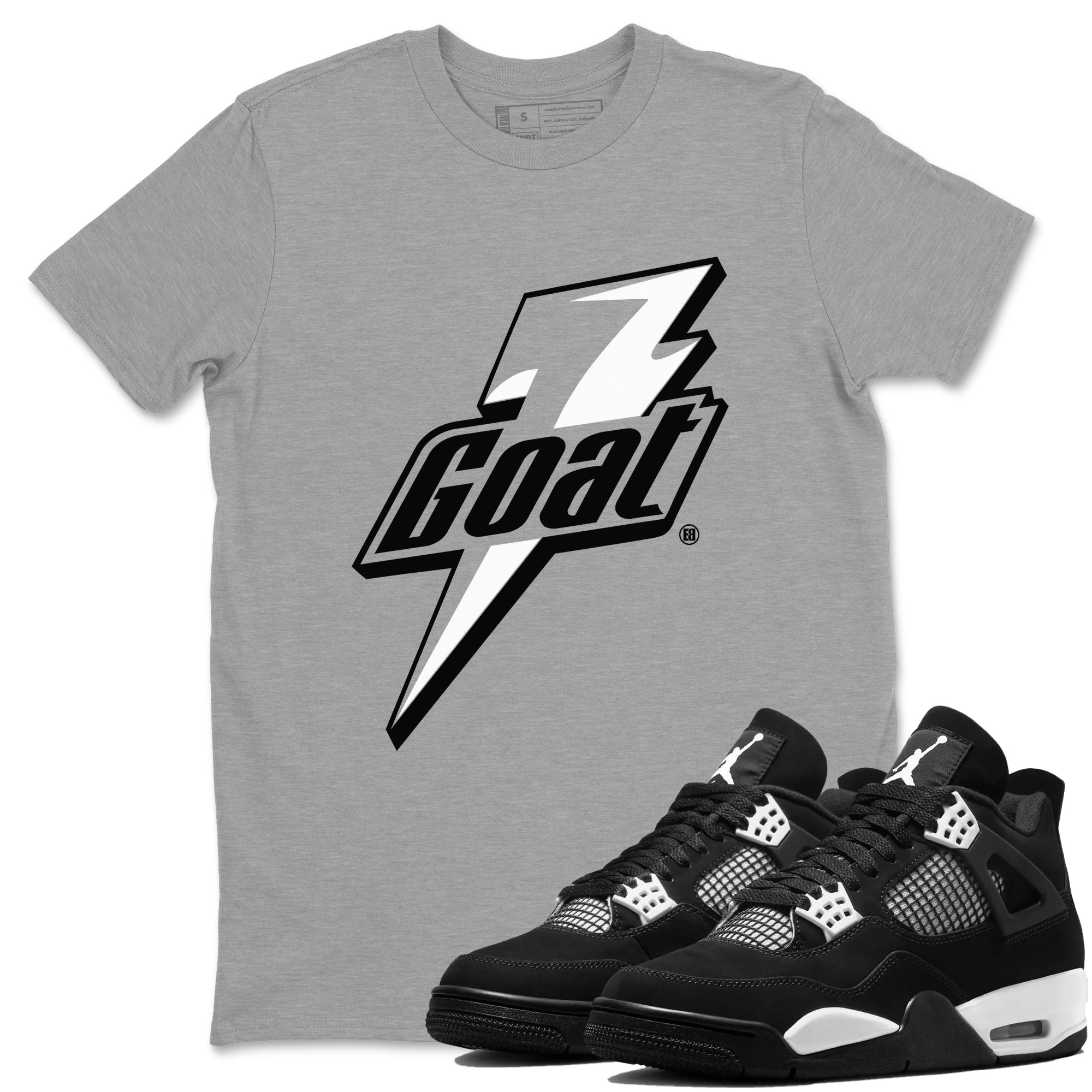 Goat Sneaker Tees - Air Jordan 4 White Thunder