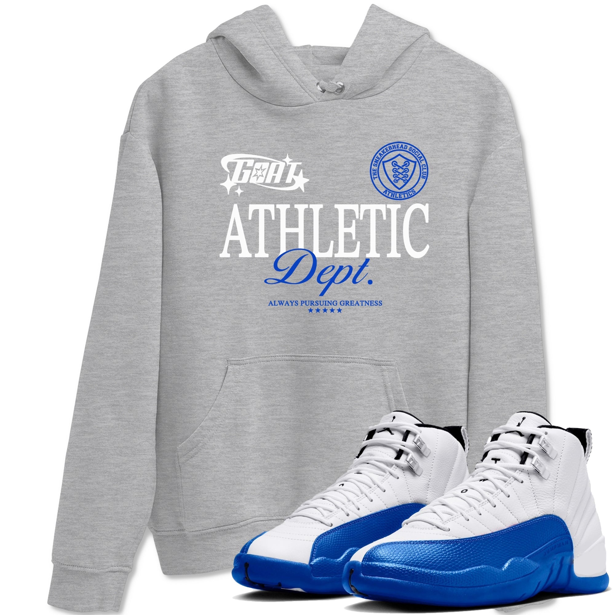 Goat Athletic Dept Sneaker Tees - Air Jordan 12 Blueberry