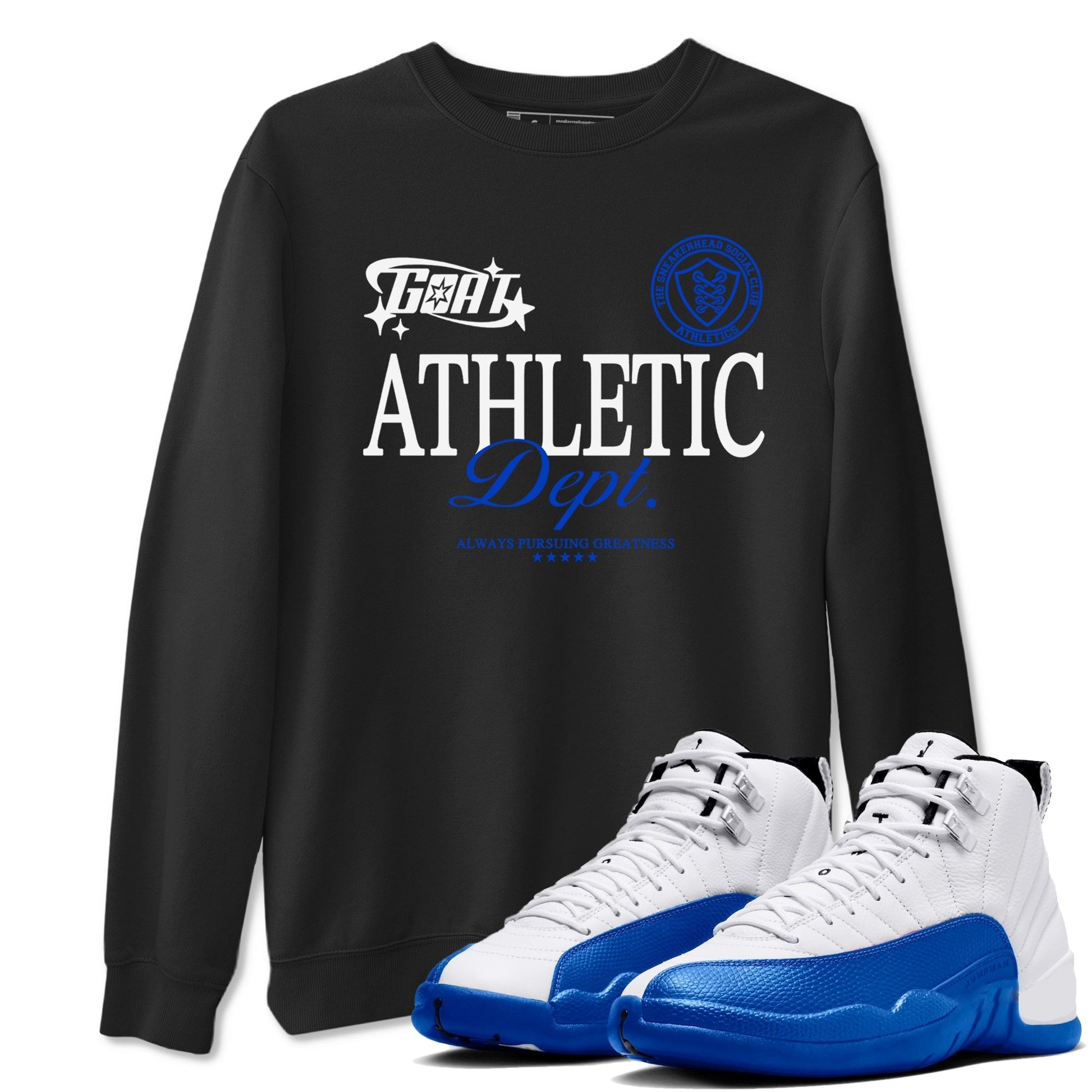 Goat Athletic Dept Sneaker Tees - Air Jordan 12 Blueberry