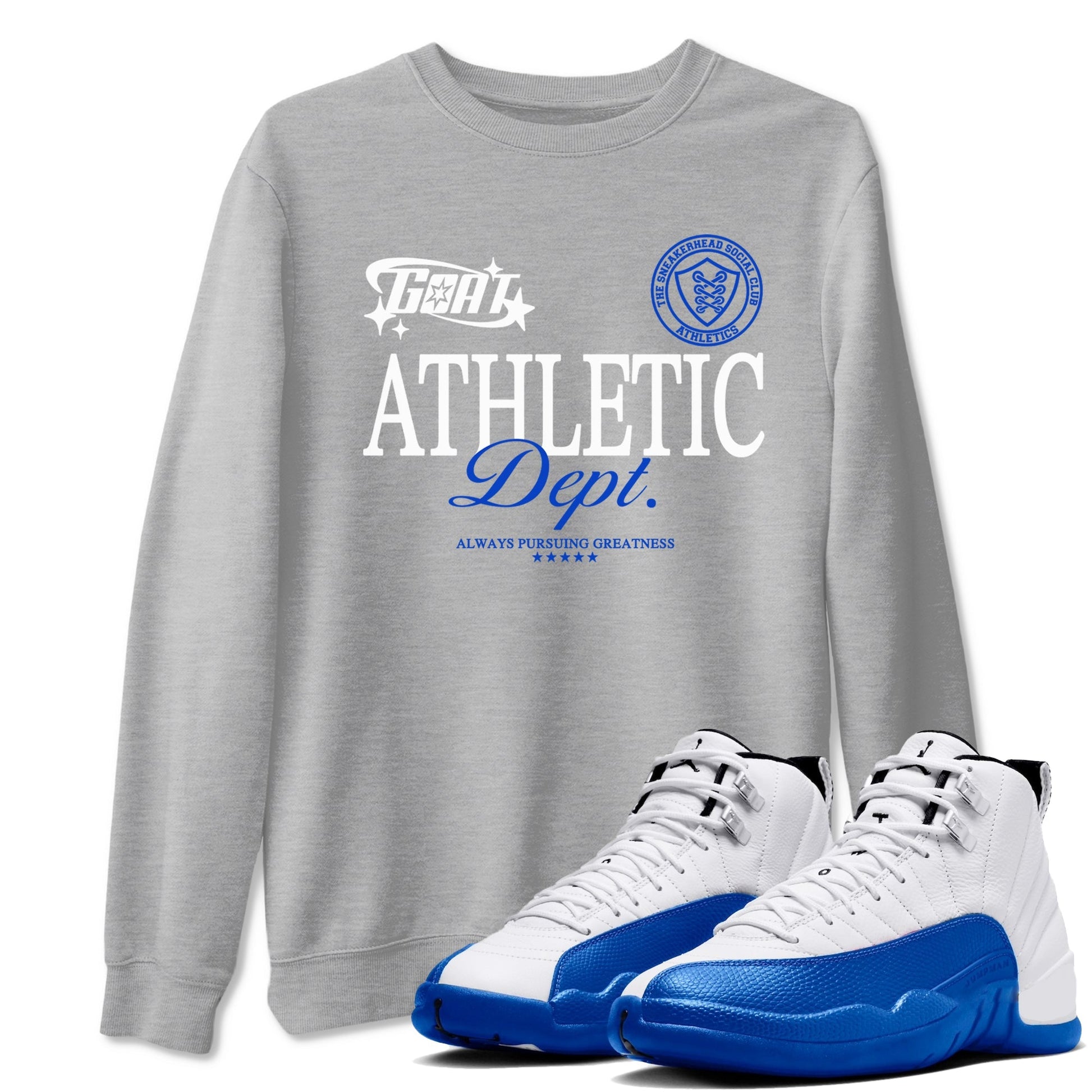 Goat Athletic Dept Sneaker Tees - Air Jordan 12 Blueberry