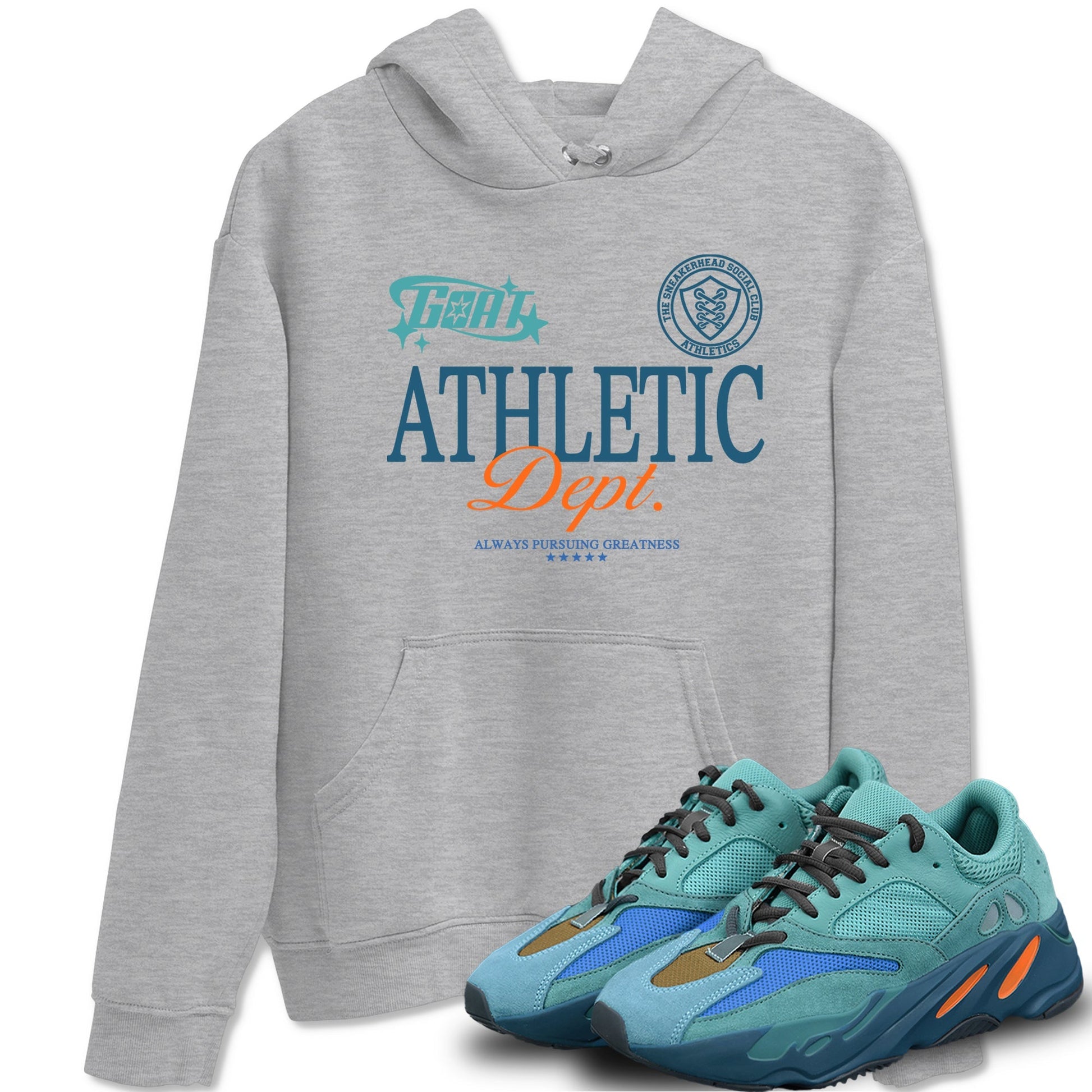 Goat Athletic Dept Sneaker Tees - Yeezy 700 Faded Azure