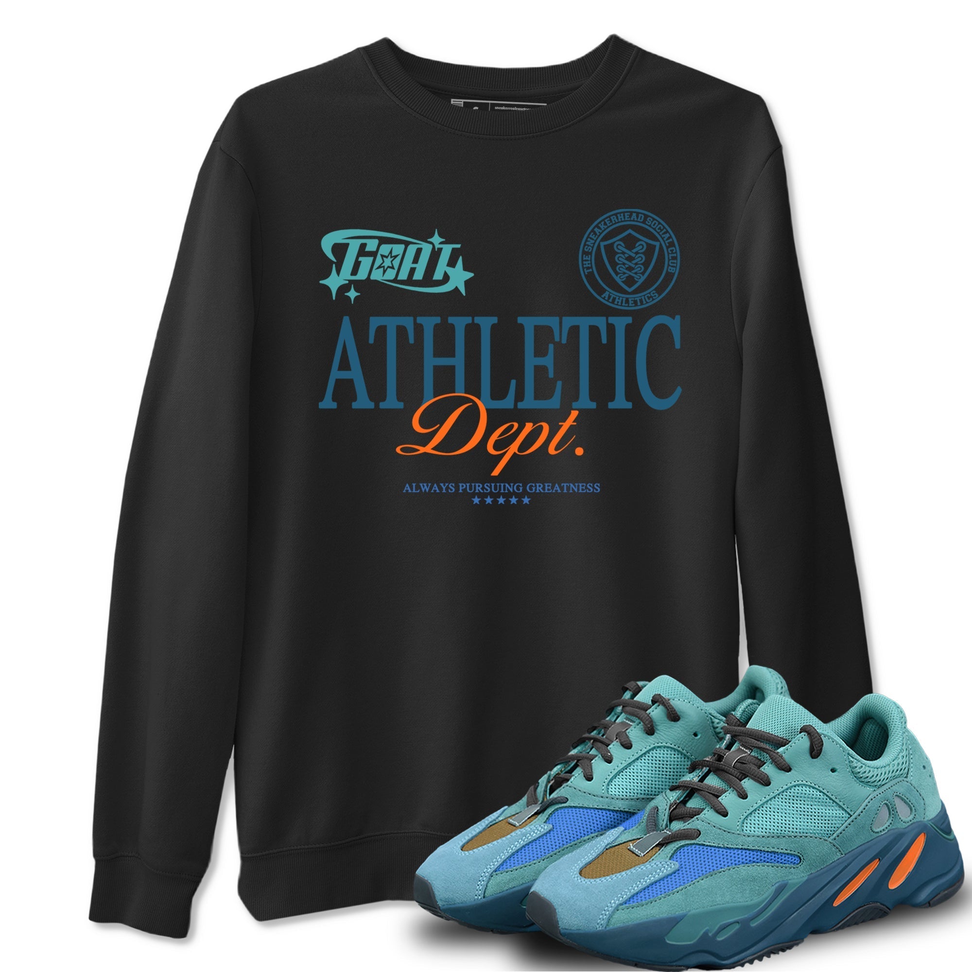 Goat Athletic Dept Sneaker Tees - Yeezy 700 Faded Azure