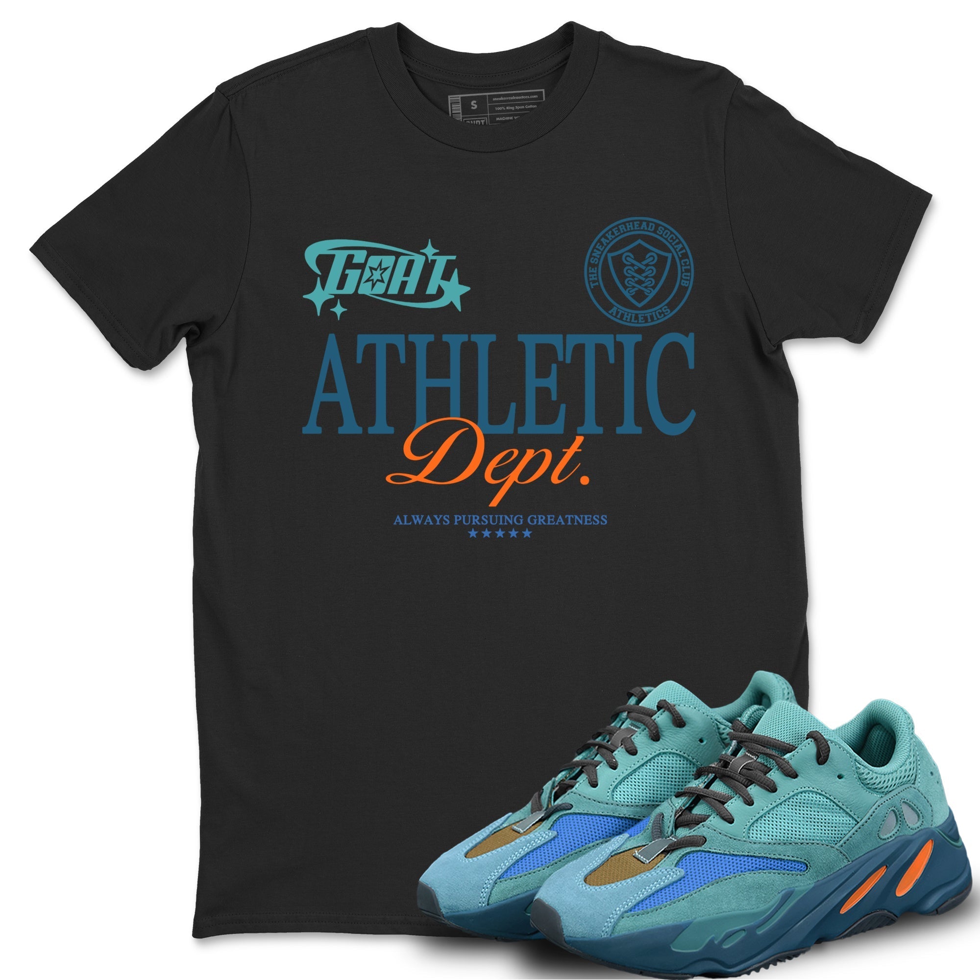 Goat Athletic Dept Sneaker Tees - Yeezy 700 Faded Azure