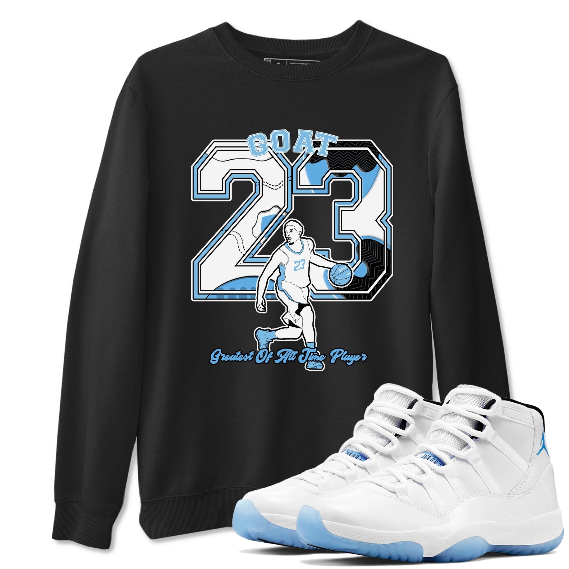 Goat Player Sneaker Tees - Air Jordan 11 Legend Blue