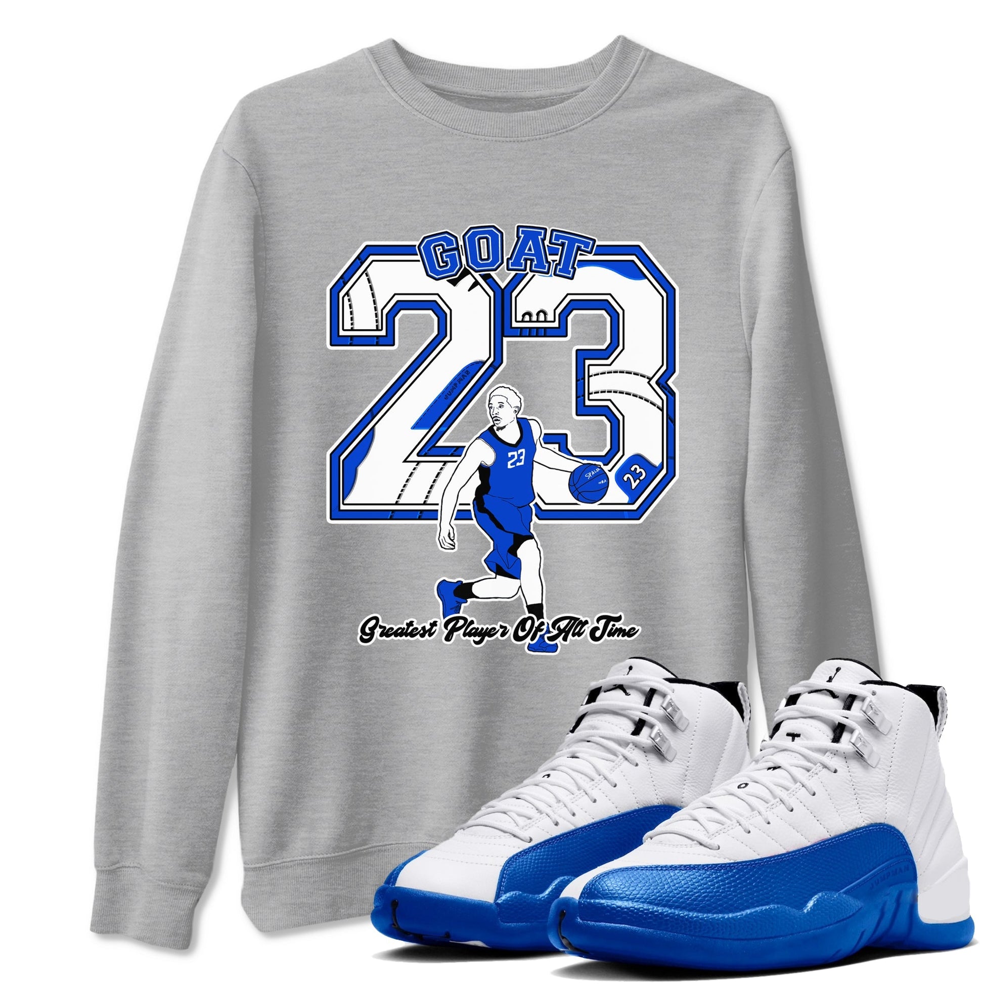 Goat Player Sneaker Tees - Air Jordan 12 Blueberry