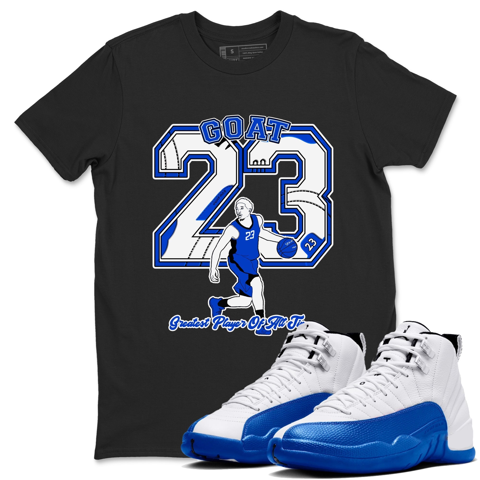 Goat Player Sneaker Tees - Air Jordan 12 Blueberry