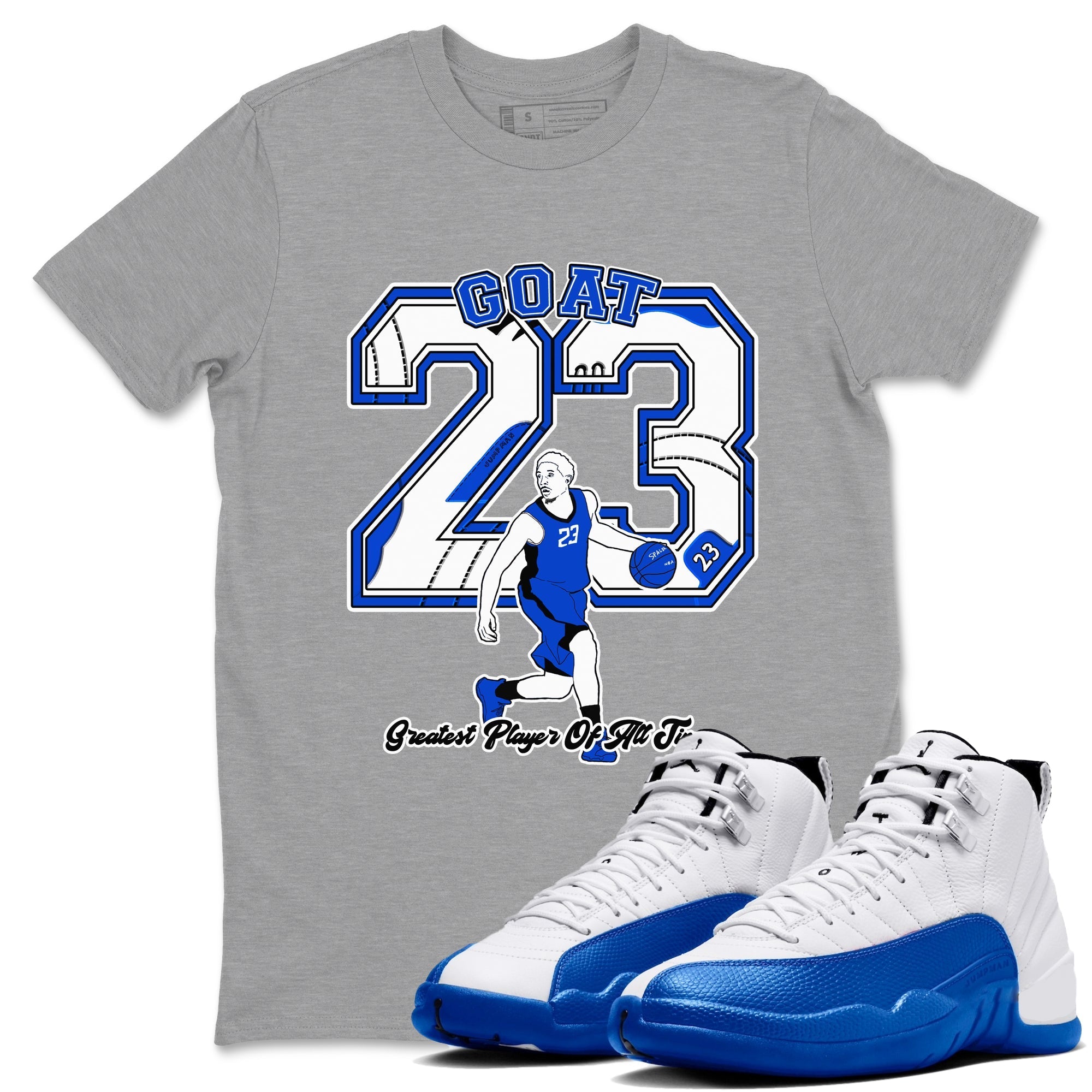 Goat Player Sneaker Tees - Air Jordan 12 Blueberry
