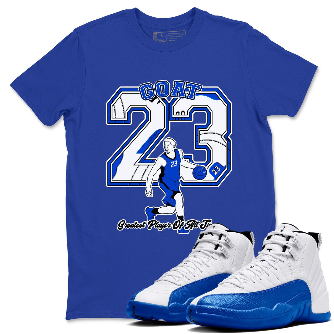Goat Player Sneaker Tees - Air Jordan 12 Blueberry