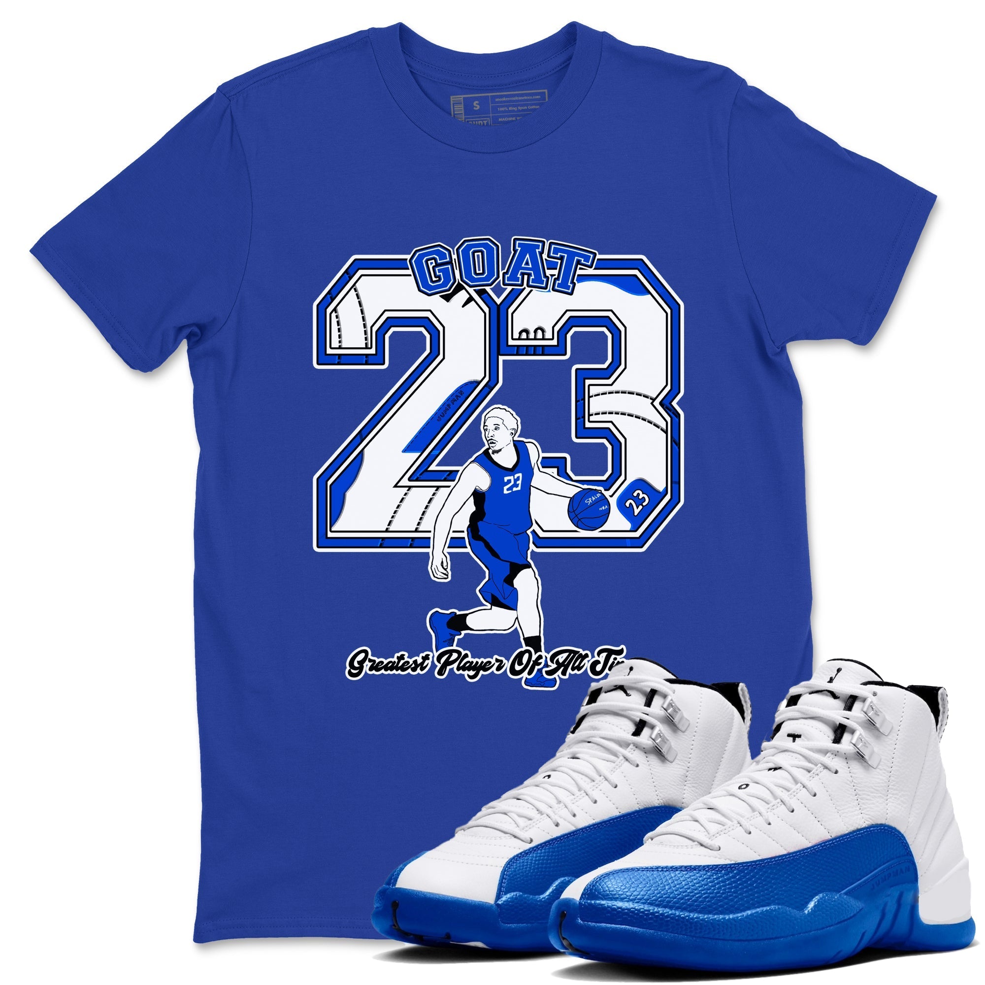 Goat Player Sneaker Tees - Air Jordan 12 Blueberry