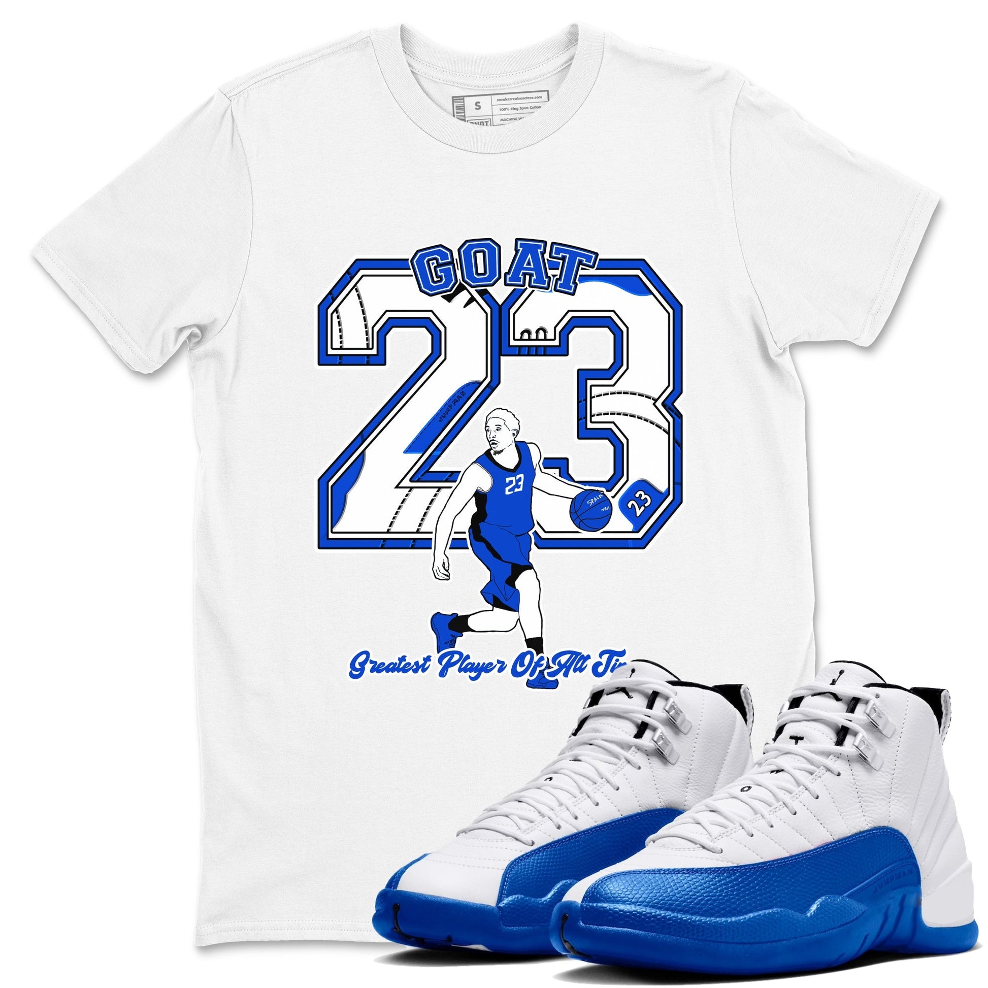 Goat Player Sneaker Tees - Air Jordan 12 Blueberry
