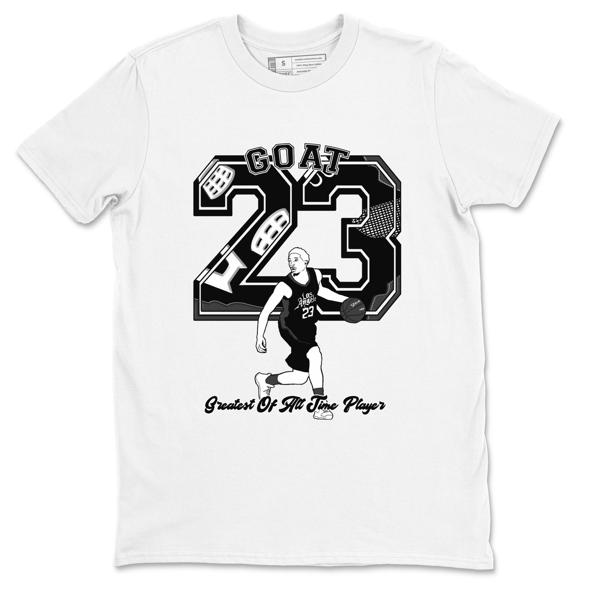 Goat Player Sneaker Tees - Air Jordan 4 White Thunder