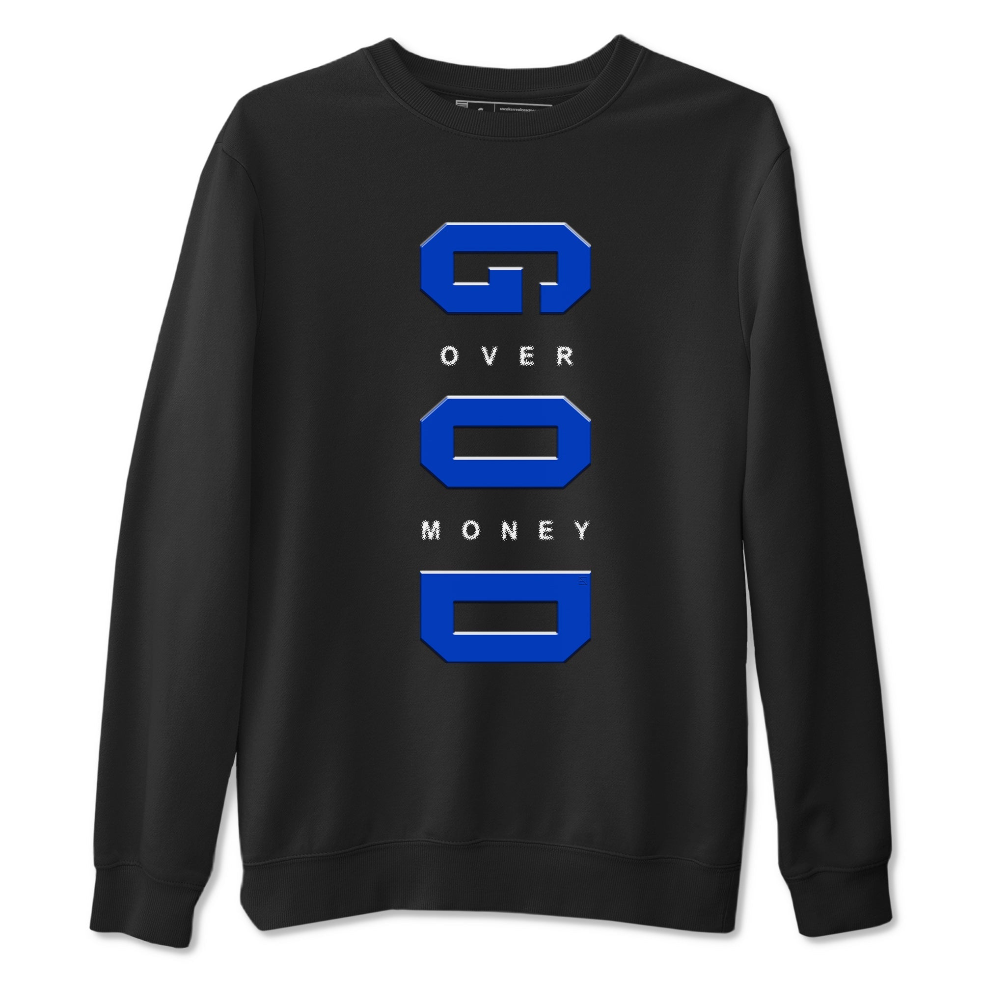 God Over Money Sneaker Tees - Air Jordan 12 Blueberry