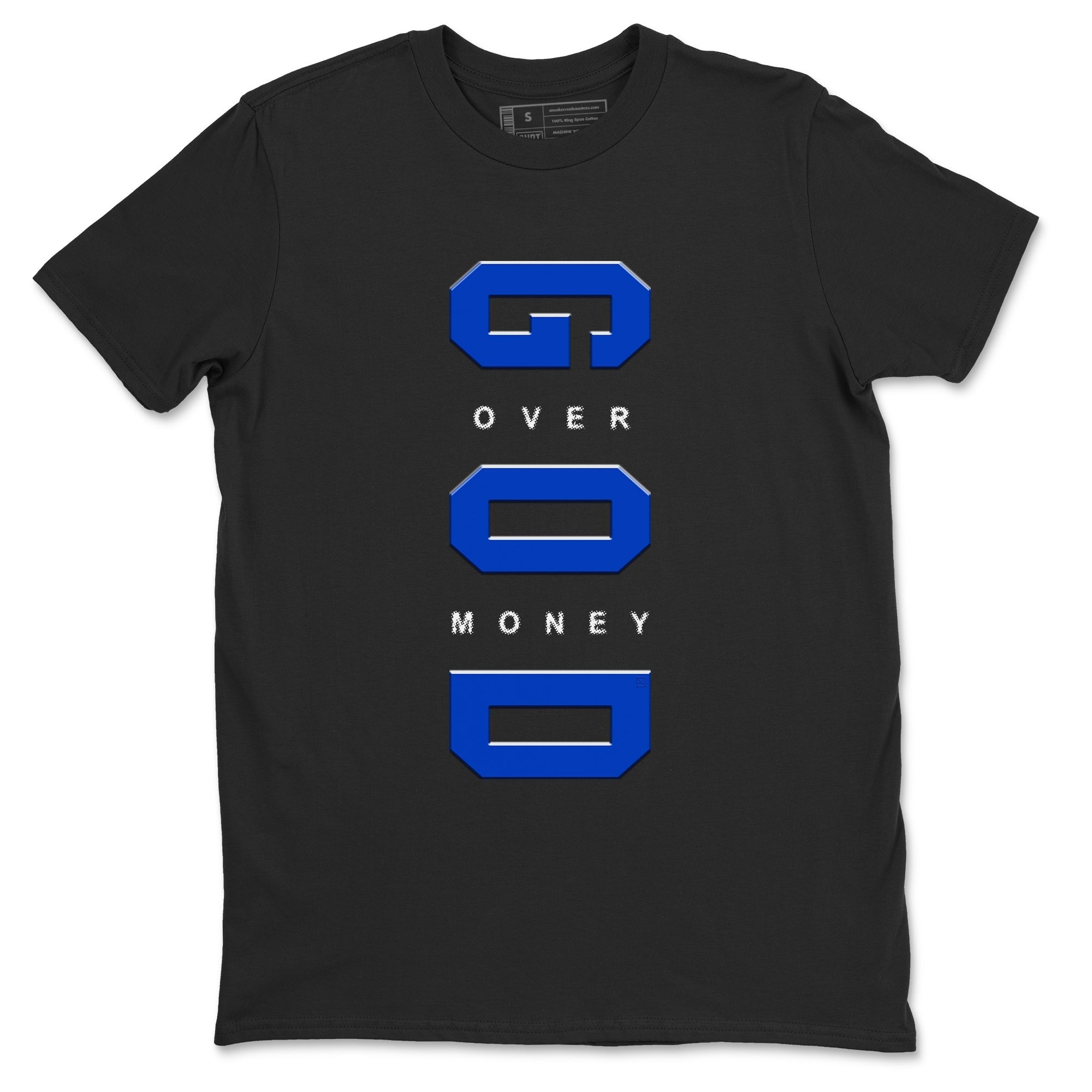 God Over Money Sneaker Tees - Air Jordan 12 Blueberry