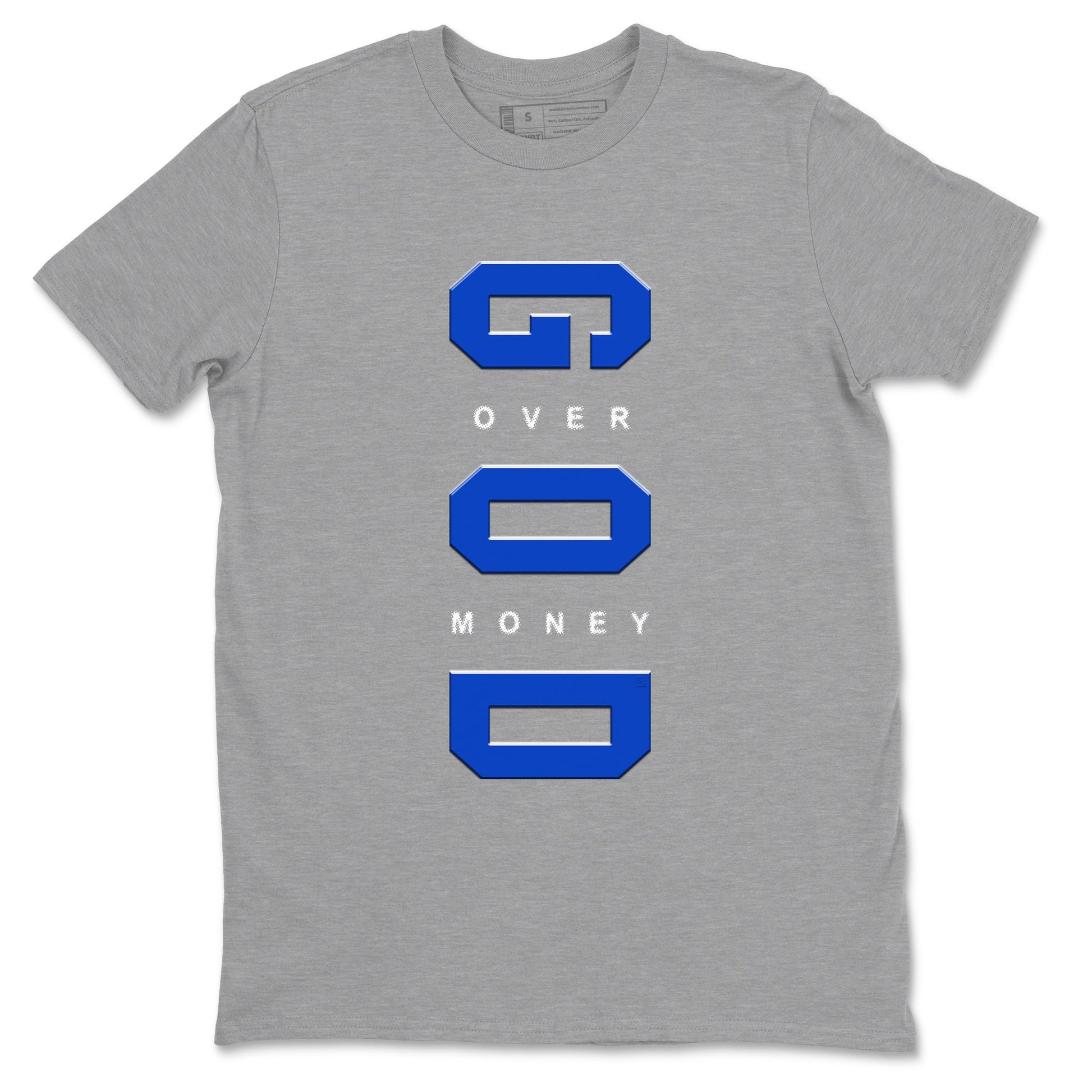 God Over Money Sneaker Tees - Air Jordan 12 Blueberry