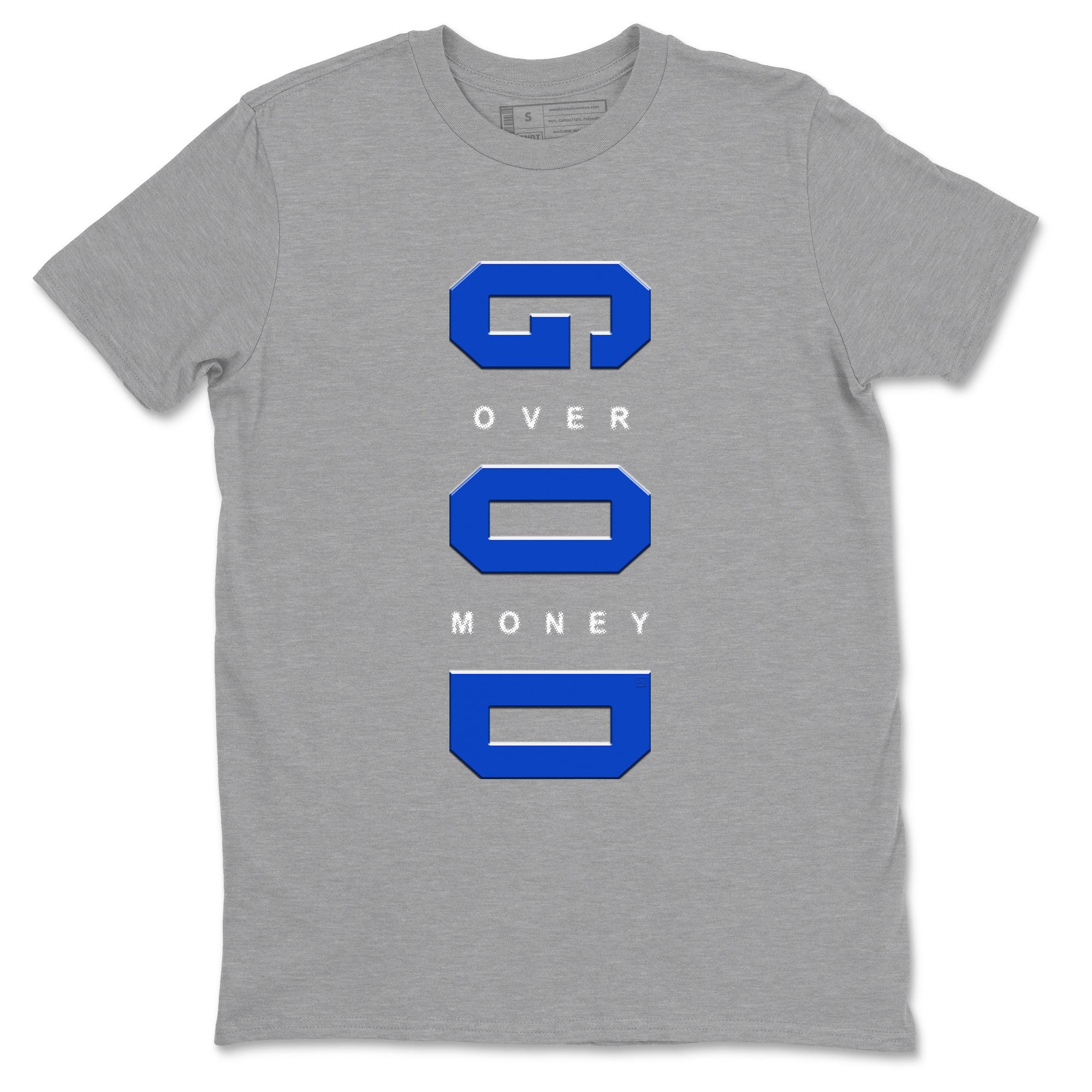 God Over Money Sneaker Tees - Air Jordan 12 Blueberry
