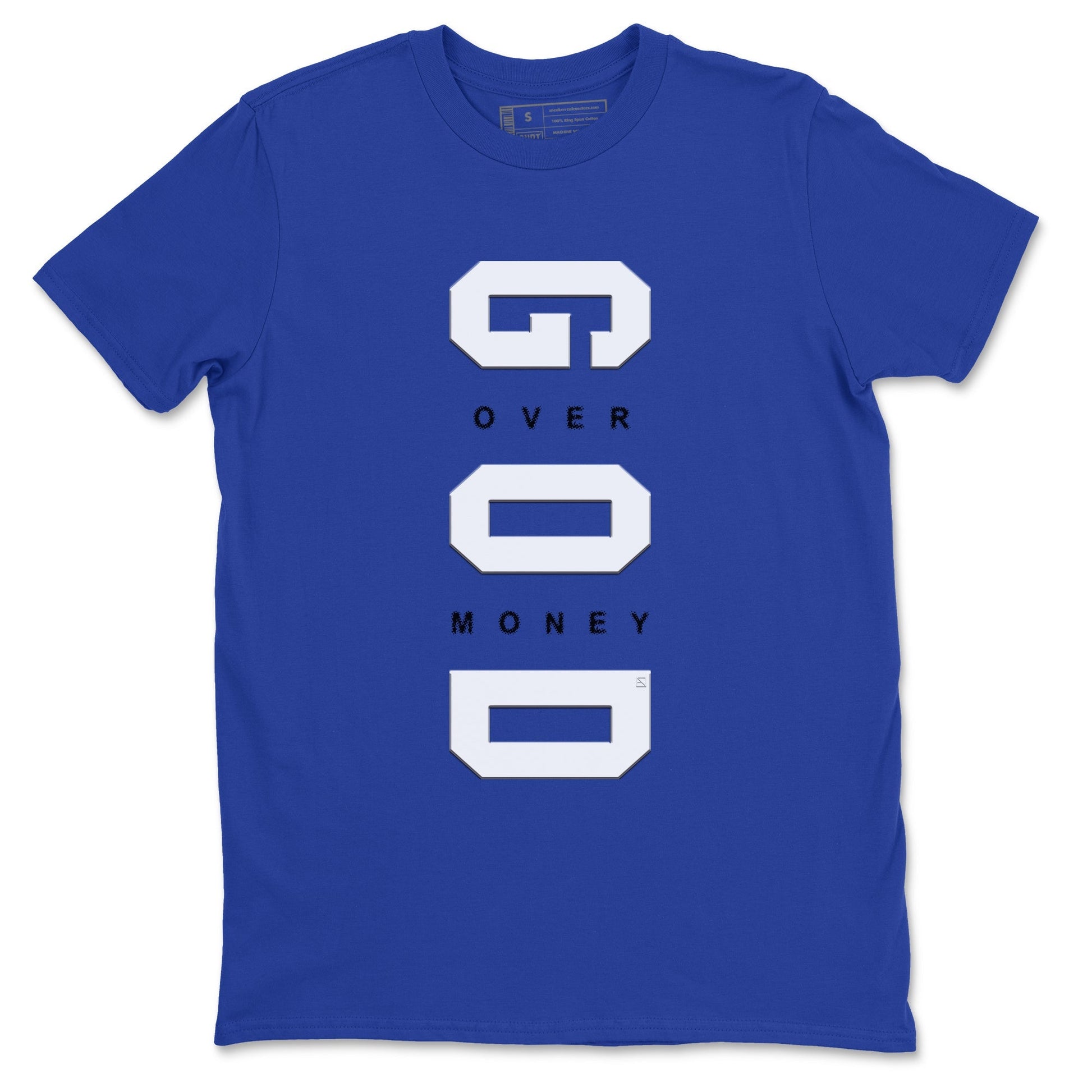 God Over Money Sneaker Tees - Air Jordan 12 Blueberry
