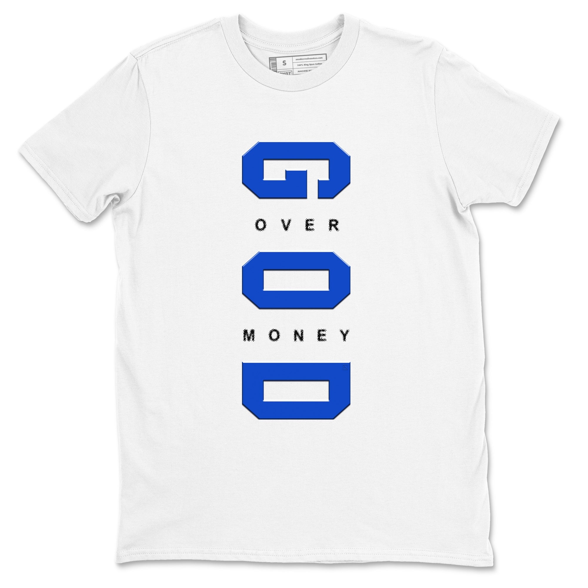 God Over Money Sneaker Tees - Air Jordan 12 Blueberry