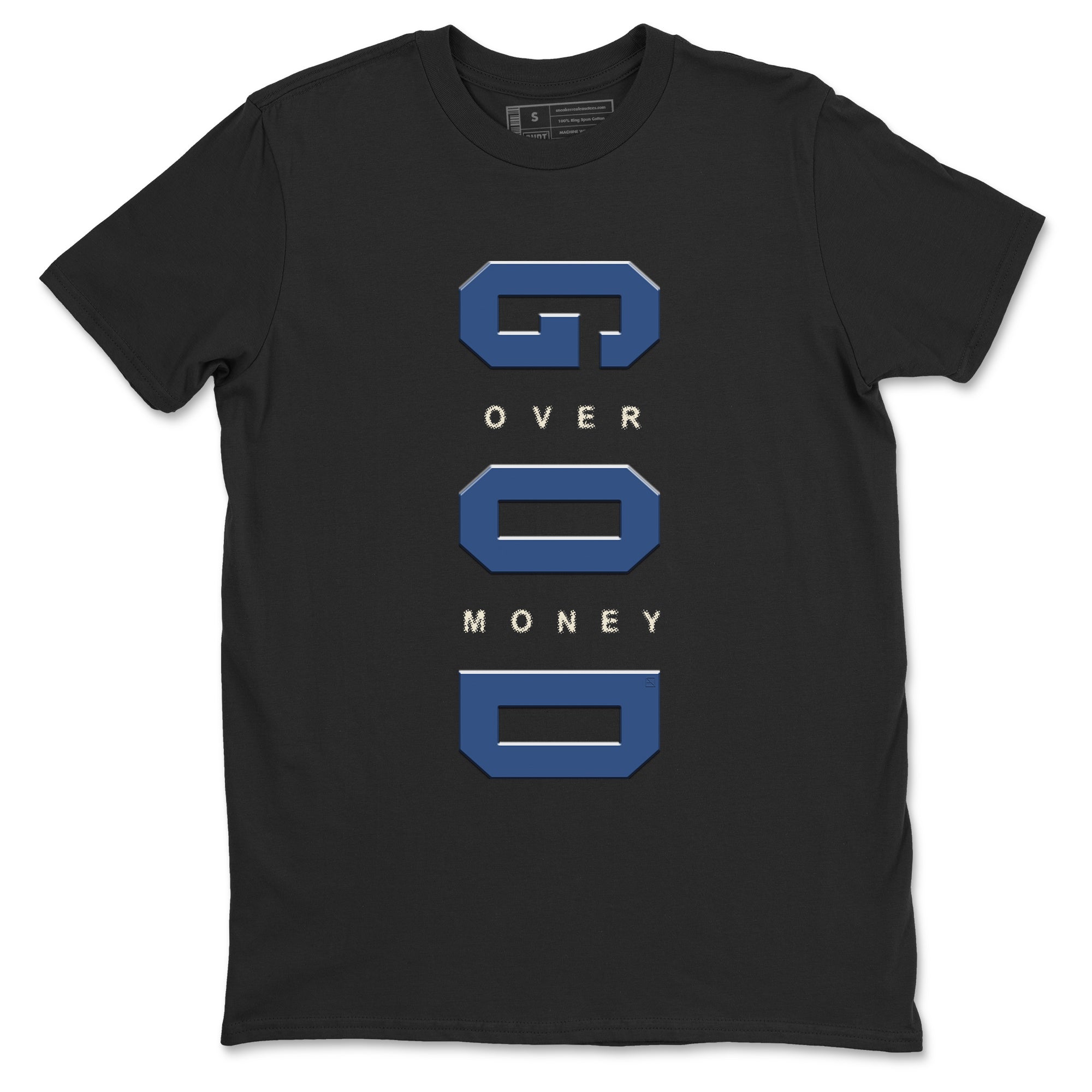 God Over Money Sneaker Tees - Air Jordan 3 A Ma Maniere x Diffused Blue