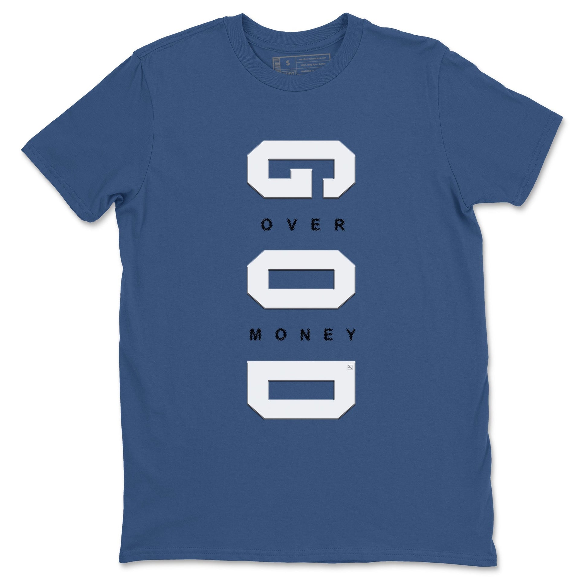 God Over Money Sneaker Tees - Air Jordan 3 A Ma Maniere x Diffused Blue