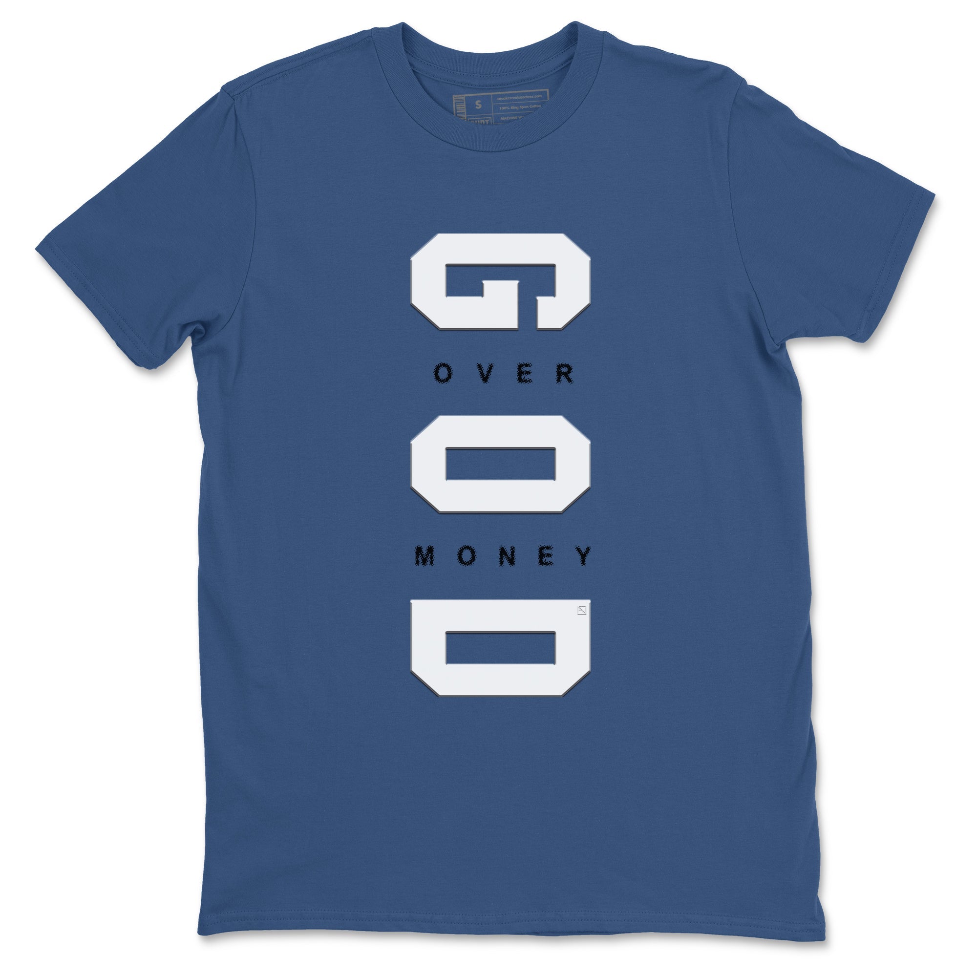 God Over Money Sneaker Tees - Air Jordan 3 A Ma Maniere x Diffused Blue