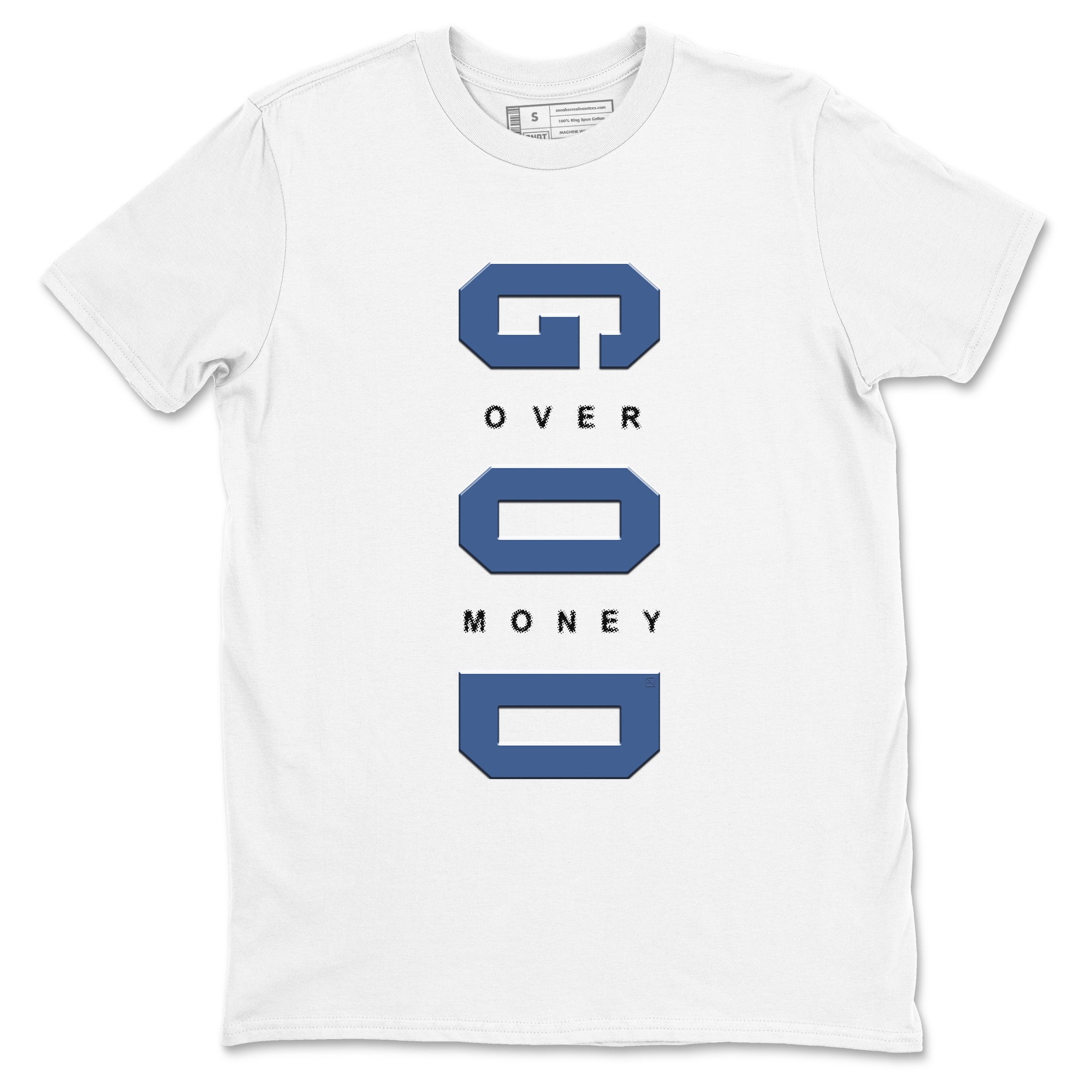 God Over Money Sneaker Tees - Air Jordan 3 A Ma Maniere x Diffused Blue