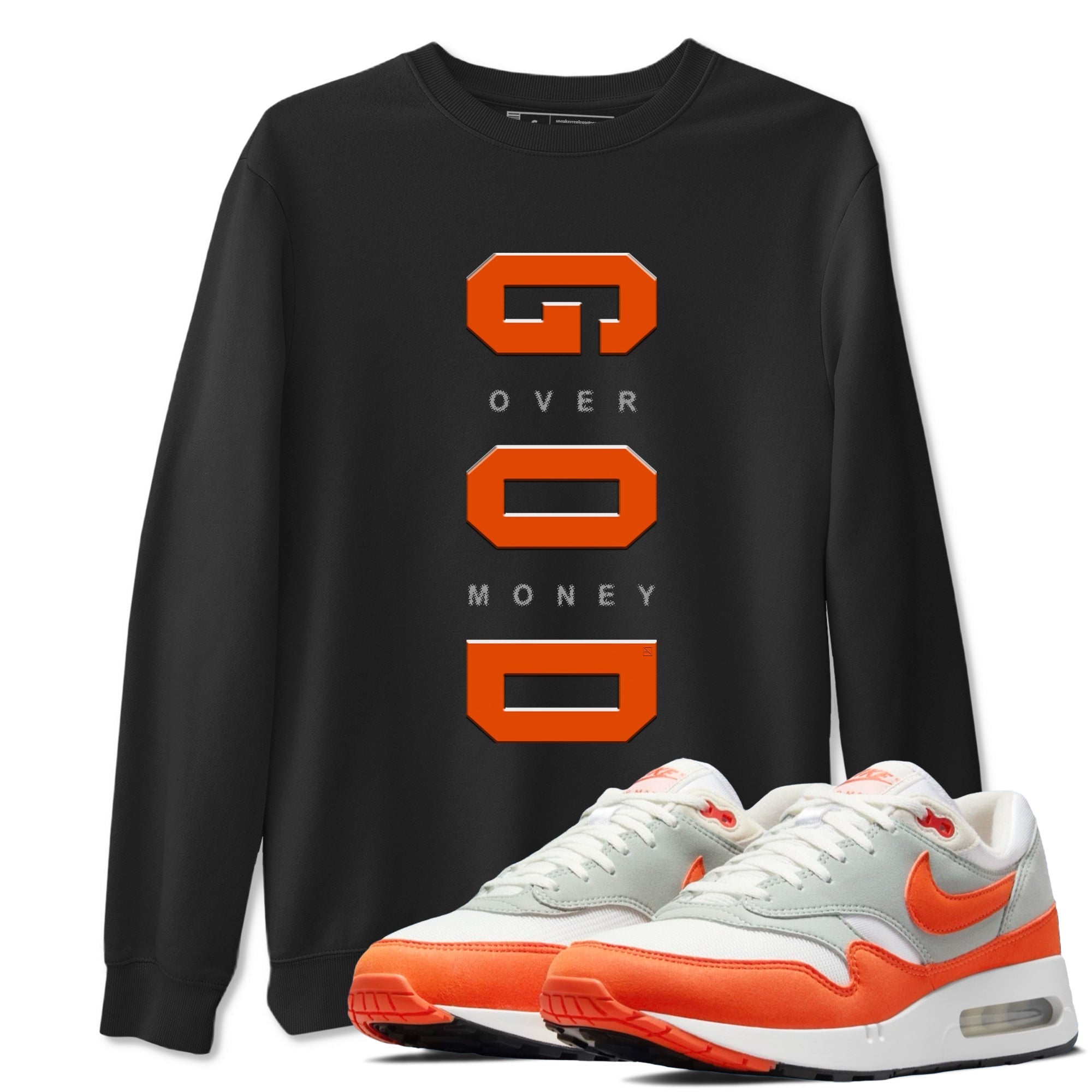 God Over Money Sneaker Tees - Air Max 1 Cosmic Clay