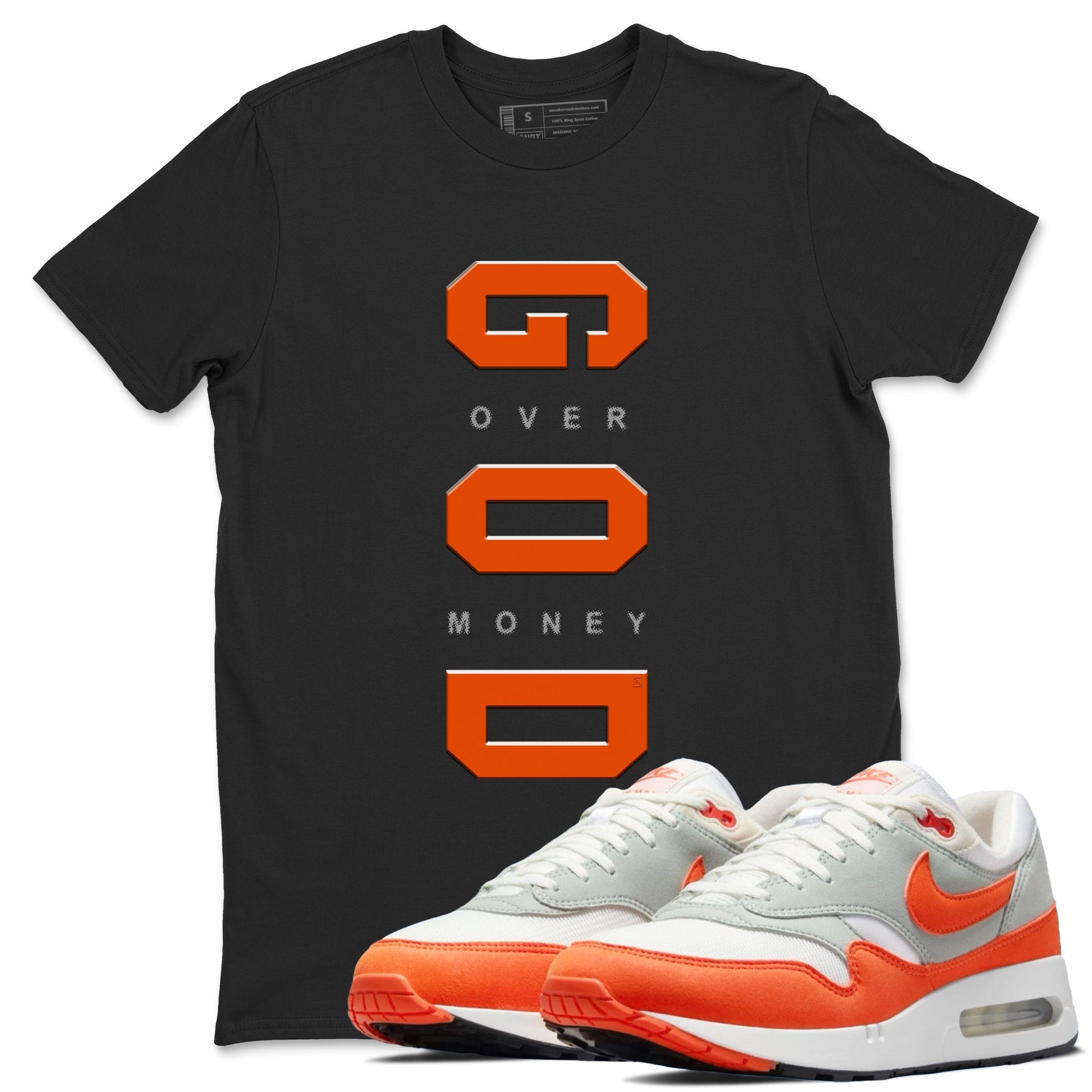 God Over Money Sneaker Tees - Air Max 1 Cosmic Clay