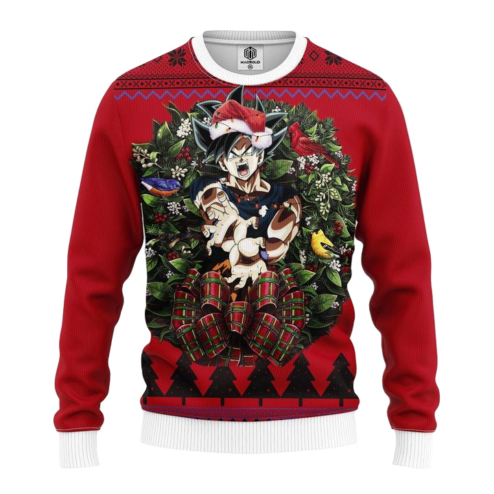 Goku Cell Dragon Ball Heroes Vegeta Noel Mc Ugly Christmas Sweater Thanksgiving Gift ? Usalast