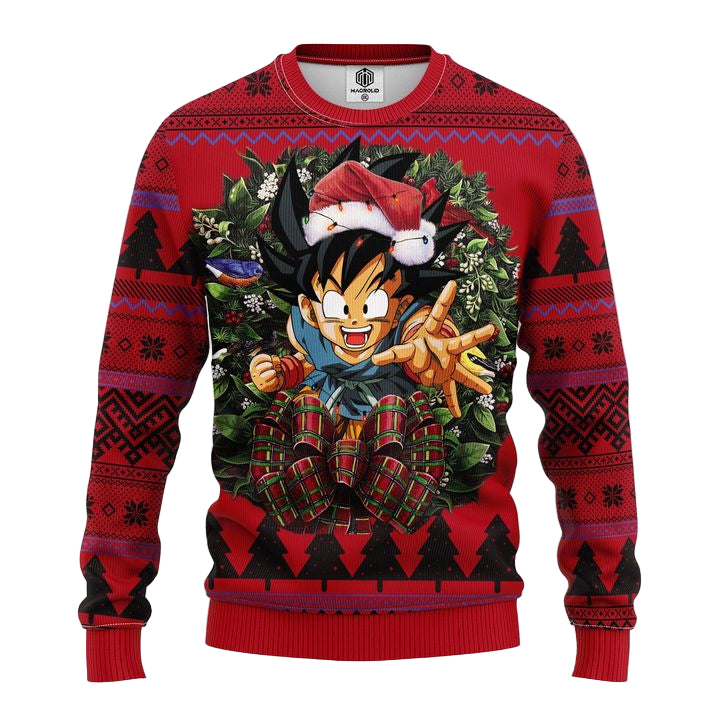 Goku Kid Dragon Ball Z Noel Mc Ugly Christmas Sweater Thanksgiving Gift ? Usalast