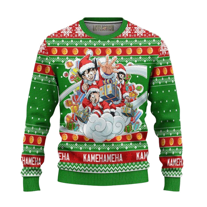 Goku X Gohan X Chi Chi Dragon Ball Ugly Christmas Sweater And 3D Hoodie Xmas Gift ? Usalast