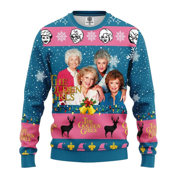 Golden Girls Blue Ugly Christmas Sweater Amazing Gift Idea Thanksgiving Gift ? Usalast