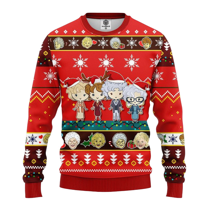 Golden Girls Ugly Christmas Sweater Red 1 Amazing Gift Idea Thanksgiving Gift ? Usalast