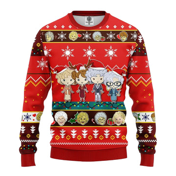 Golden Girls Ugly Christmas Sweater Red 1 Amazing Gift Idea Thanksgiving Gift ? Usalast