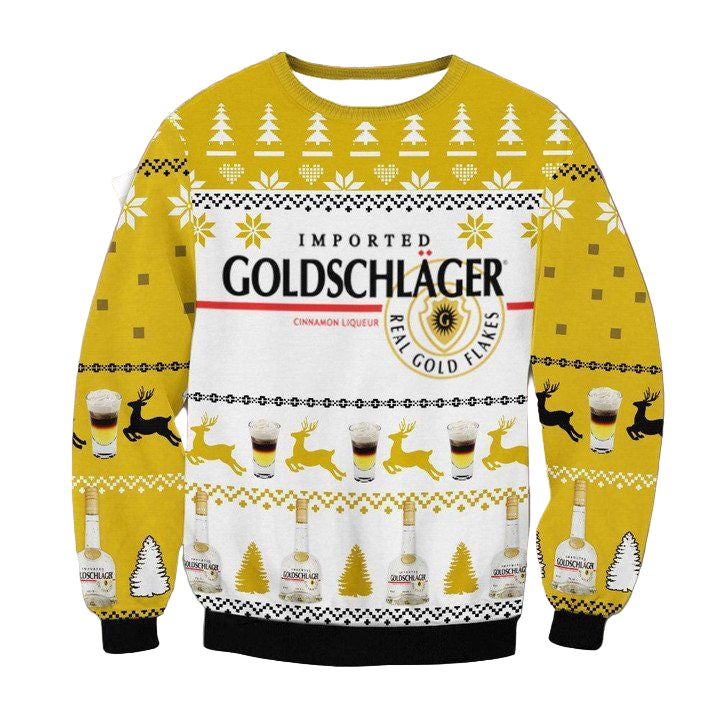 Goldschlager Cinnamon Schnapps Ugly Christmas Sweater 2022 ? Usalast