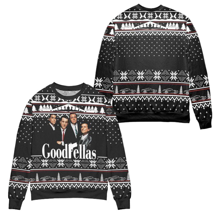Goodfellas Movie Poster Ugly Christmas Sweater ? Black ? Usalast