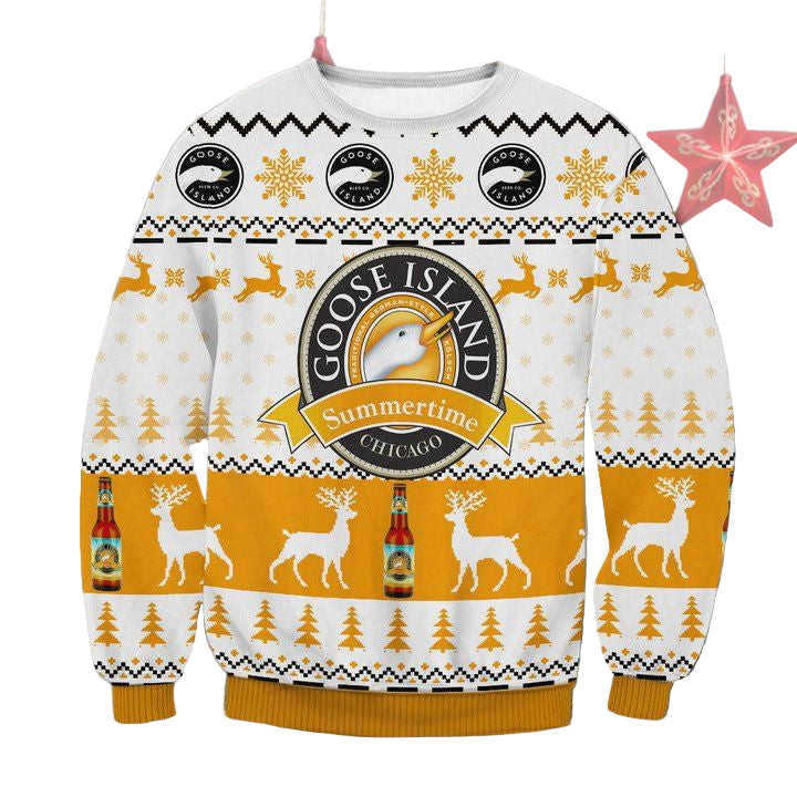 Goose Island Summer Time Kolsch Ugly Christmas Sweater 2022 ? Usalast