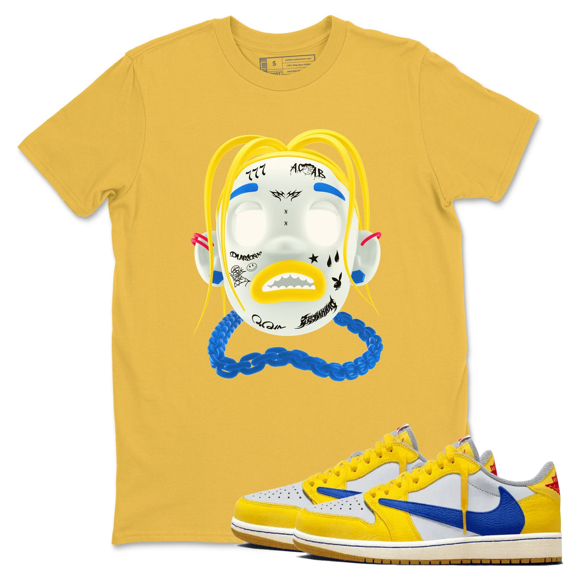Goosebumps Boy Sneaker Tees - Air Jordan 1 Travis Scott Canary