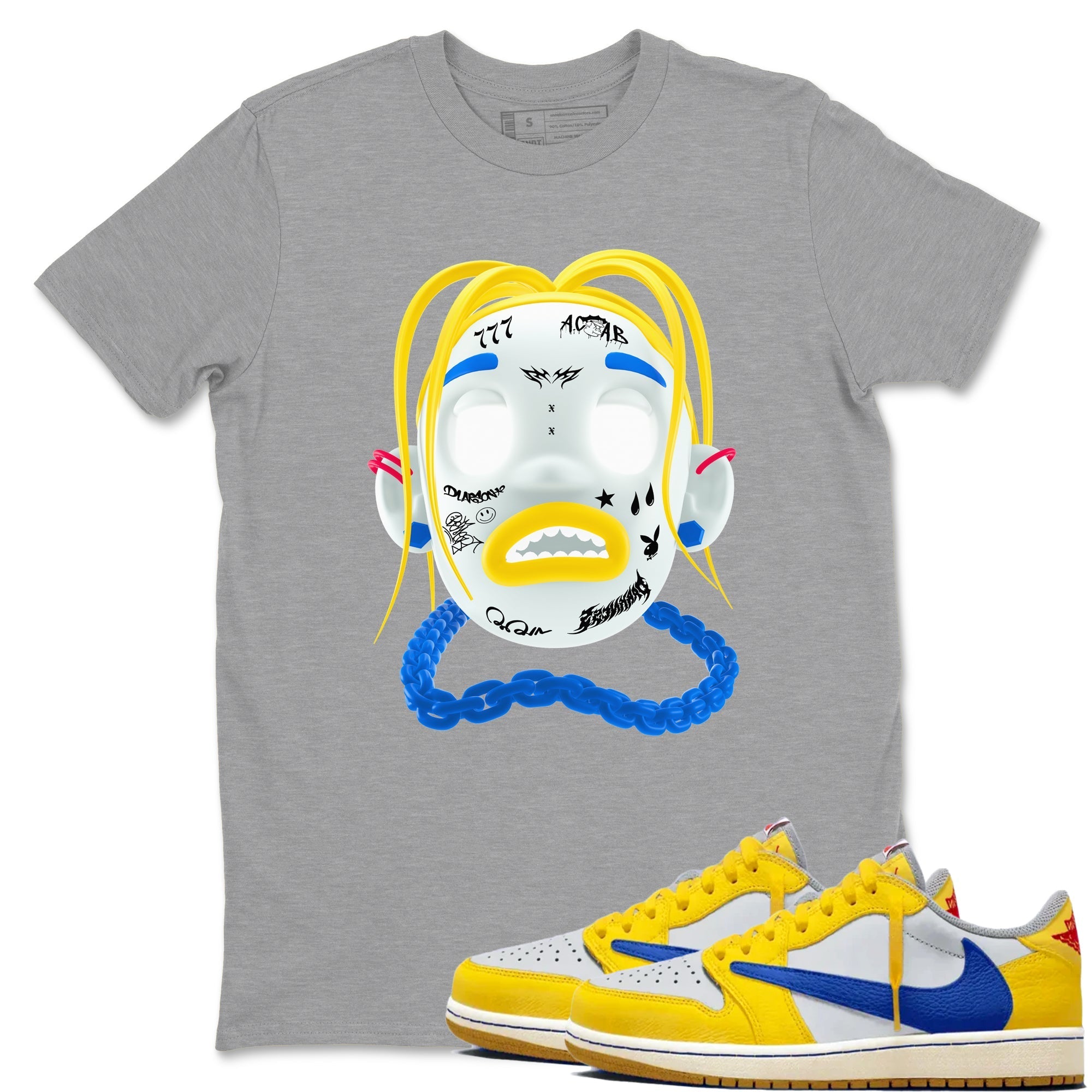 Goosebumps Boy Sneaker Tees - Air Jordan 1 Travis Scott Canary