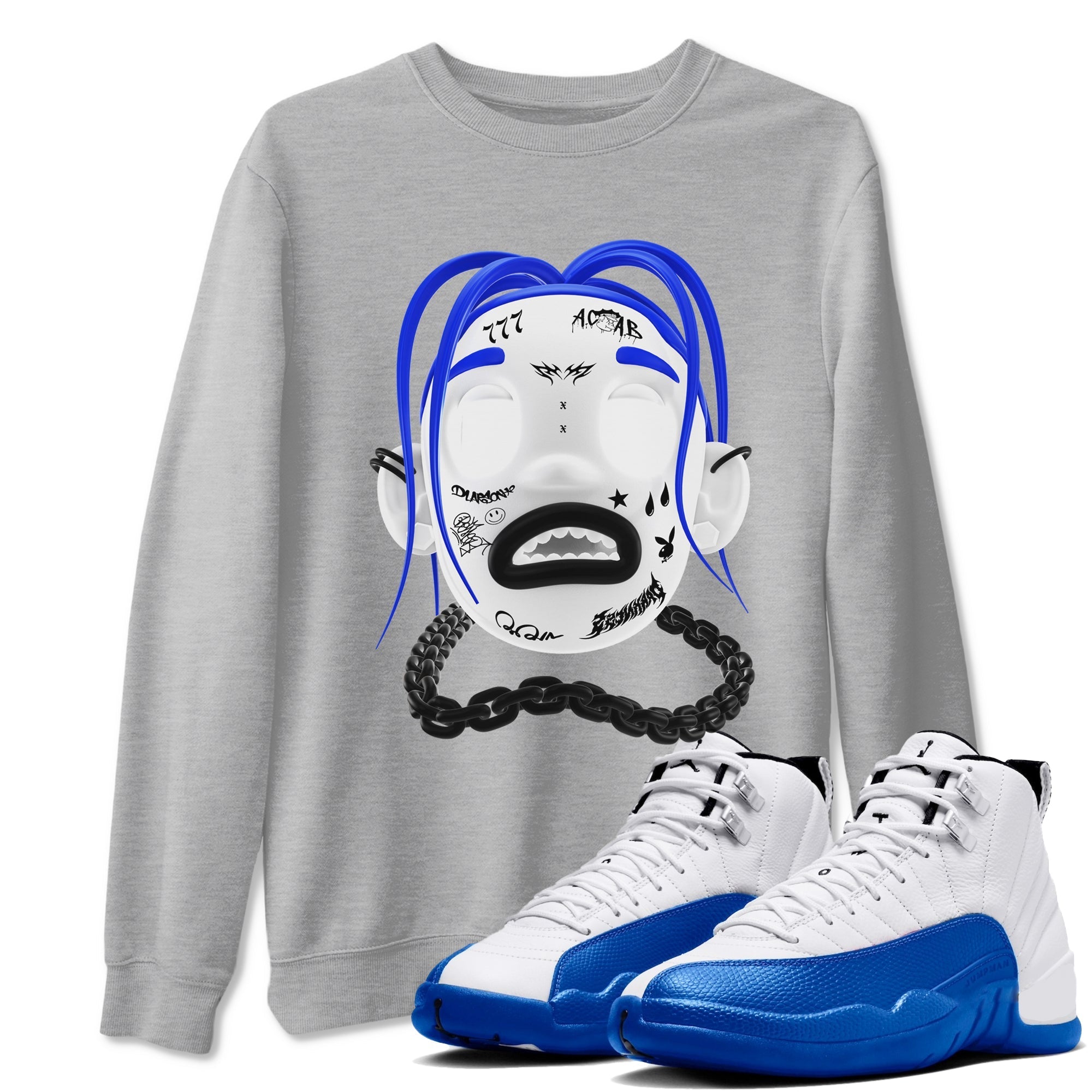 Goosebumps Boy Sneaker Tees - Air Jordan 12 Blueberry